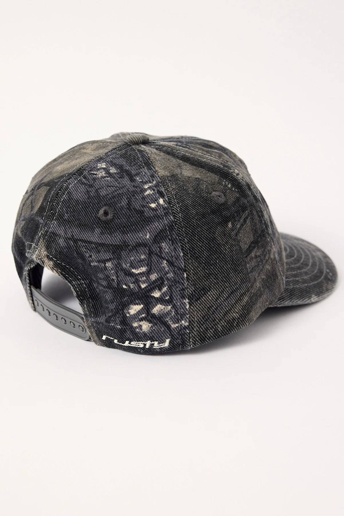 Rusty Outrider Dirtbag 6 Panel Cap Grey Camo - Image 4