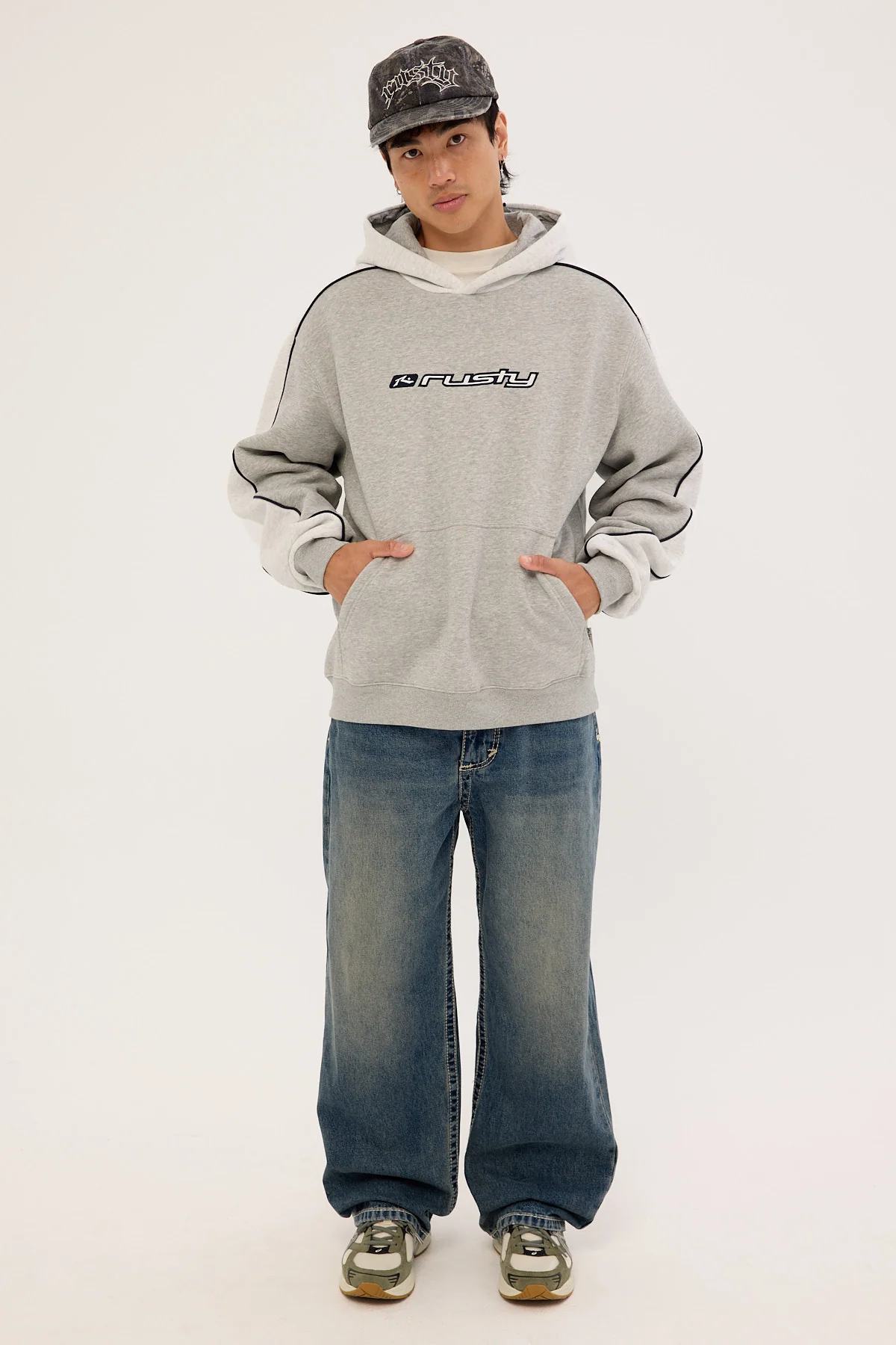Rusty Panela Anderson 2.0 Hooded Fleece Grey Marle - Image 2