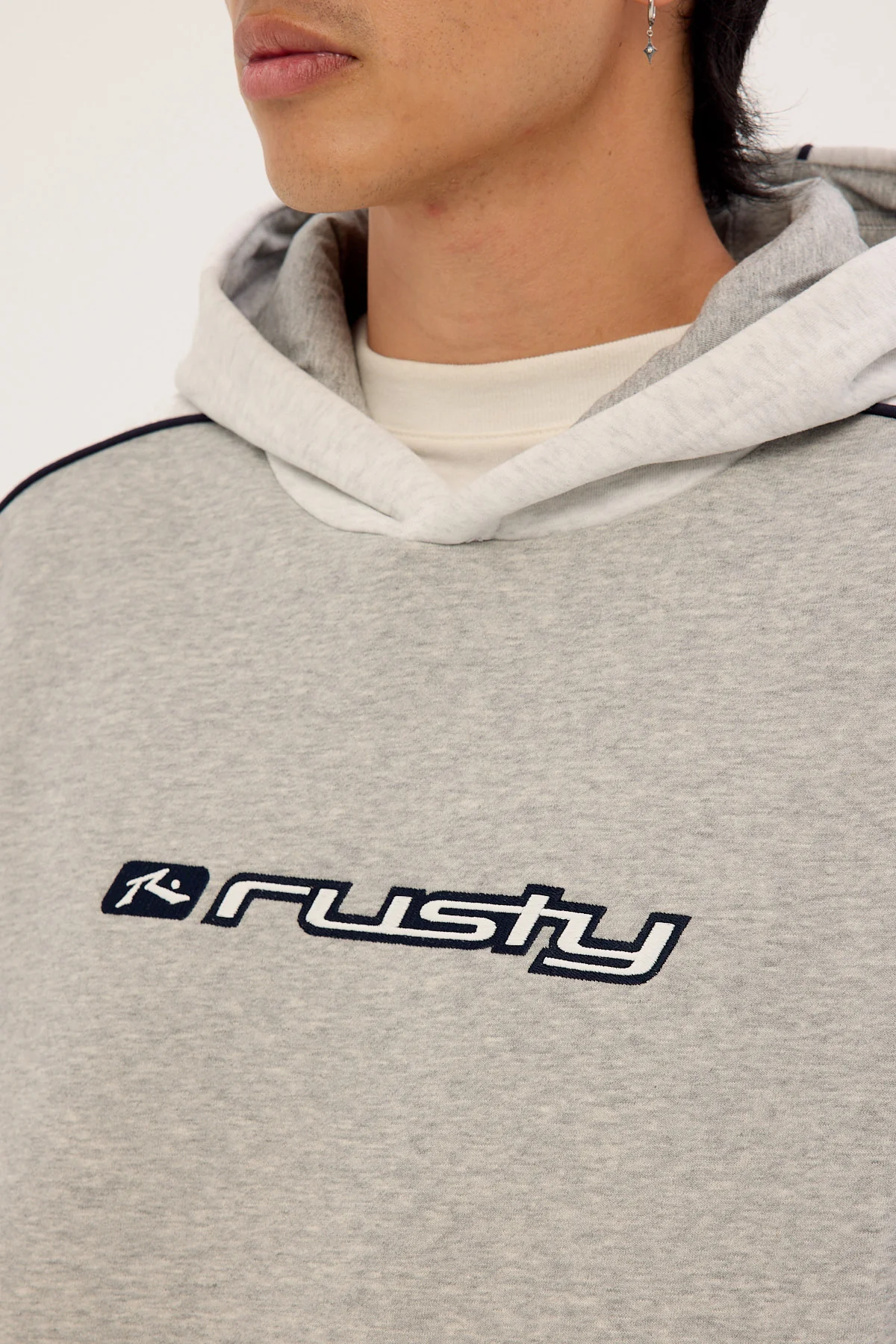 Rusty Panela Anderson 2.0 Hooded Fleece Grey Marle - Image 3