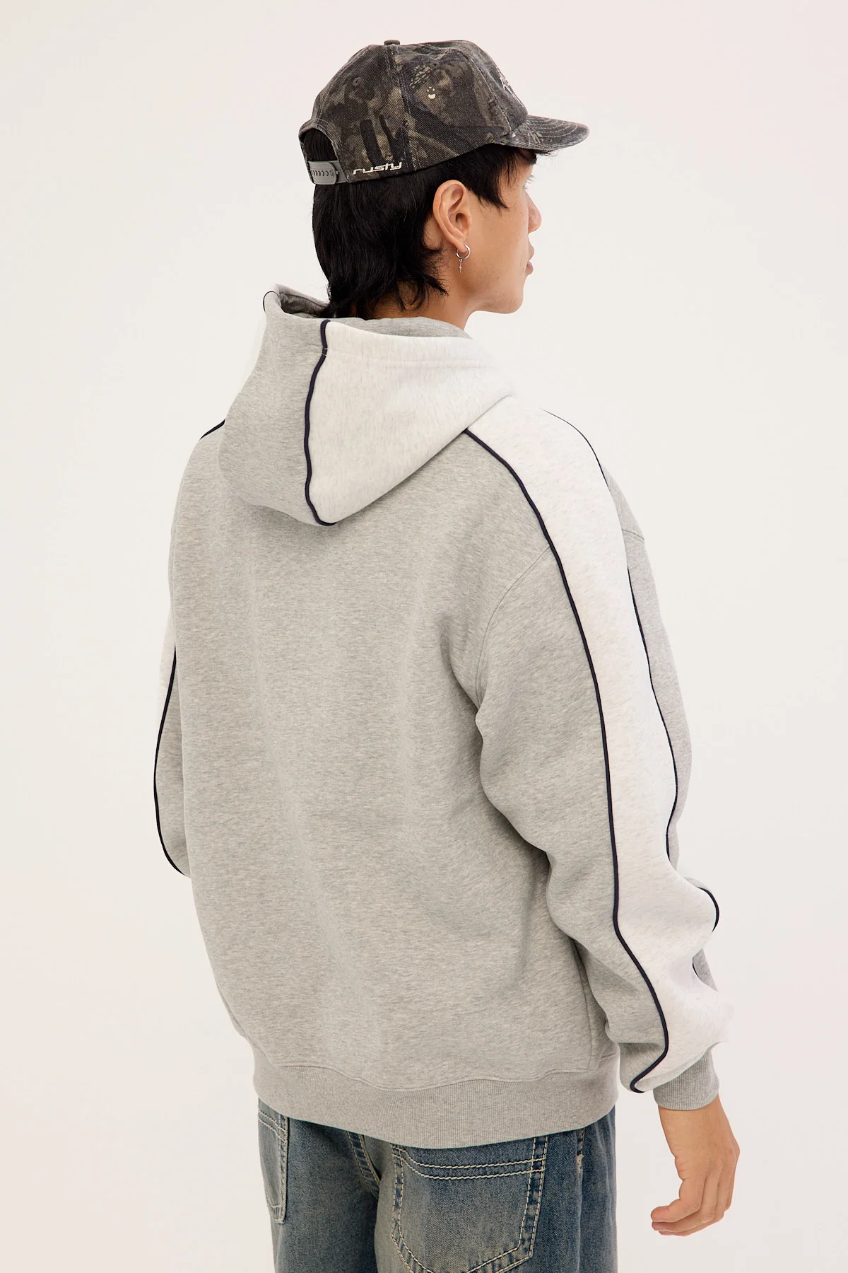 Rusty Panela Anderson 2.0 Hooded Fleece Grey Marle - Image 5
