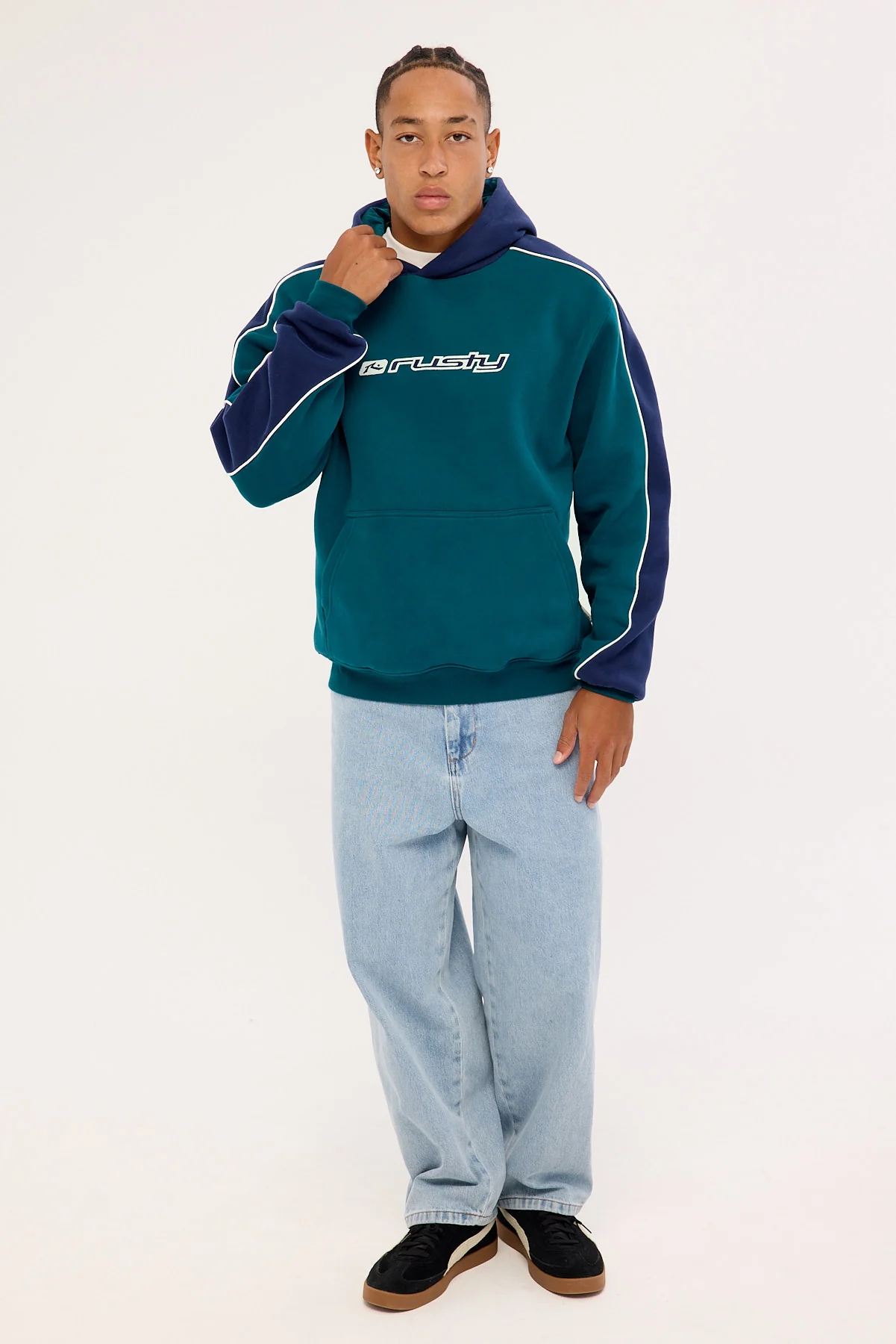 Rusty Panela Anderson 2.0 Hoodie Deep Teal - Image 2