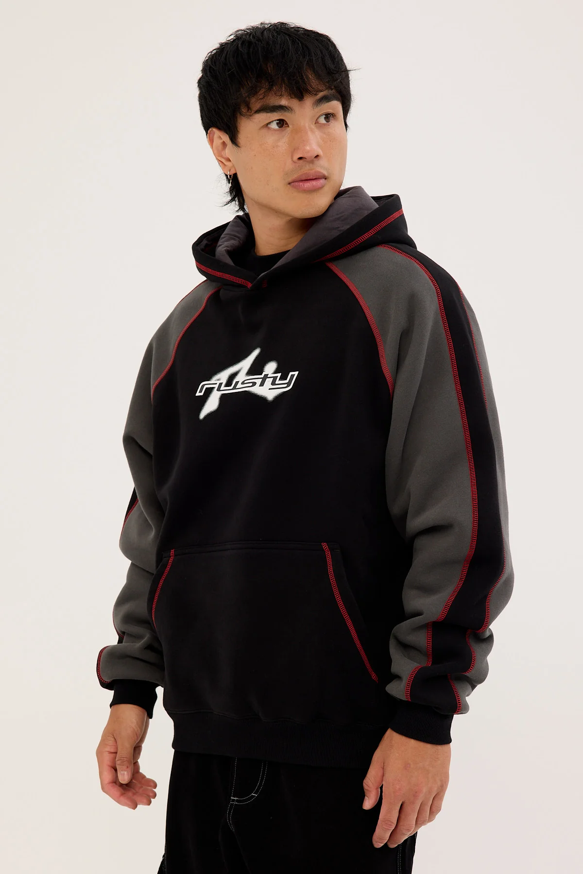 Rusty Peneka Hooded Fleece Black - Image 4