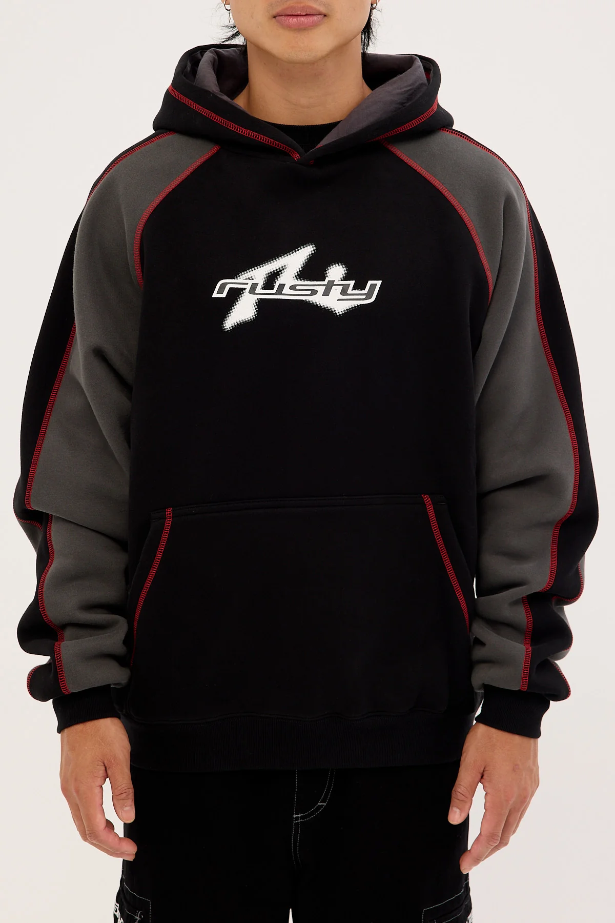 Rusty Peneka Hooded Fleece Black - Image 6