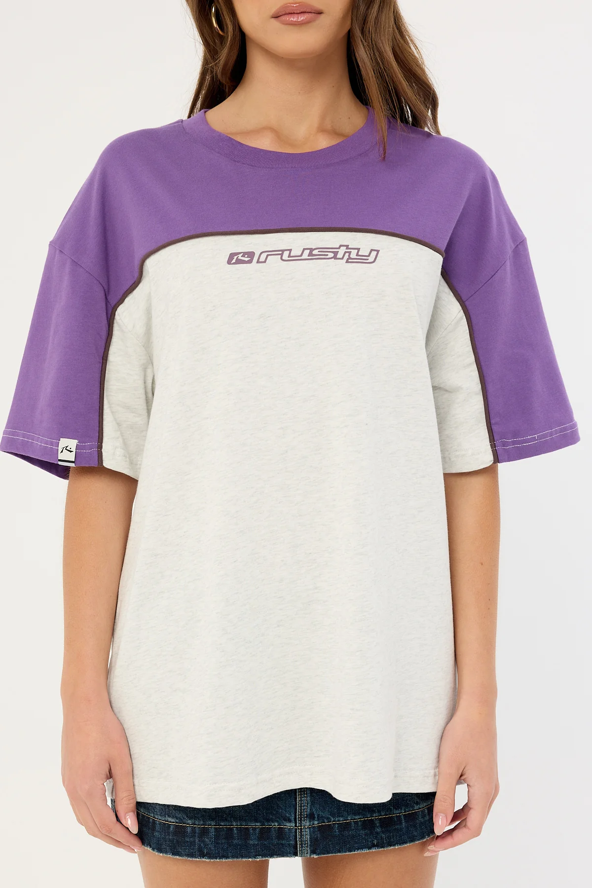 Rusty Polar Ops Oversize Short Sleeve Tee Ice Marle - Image 6