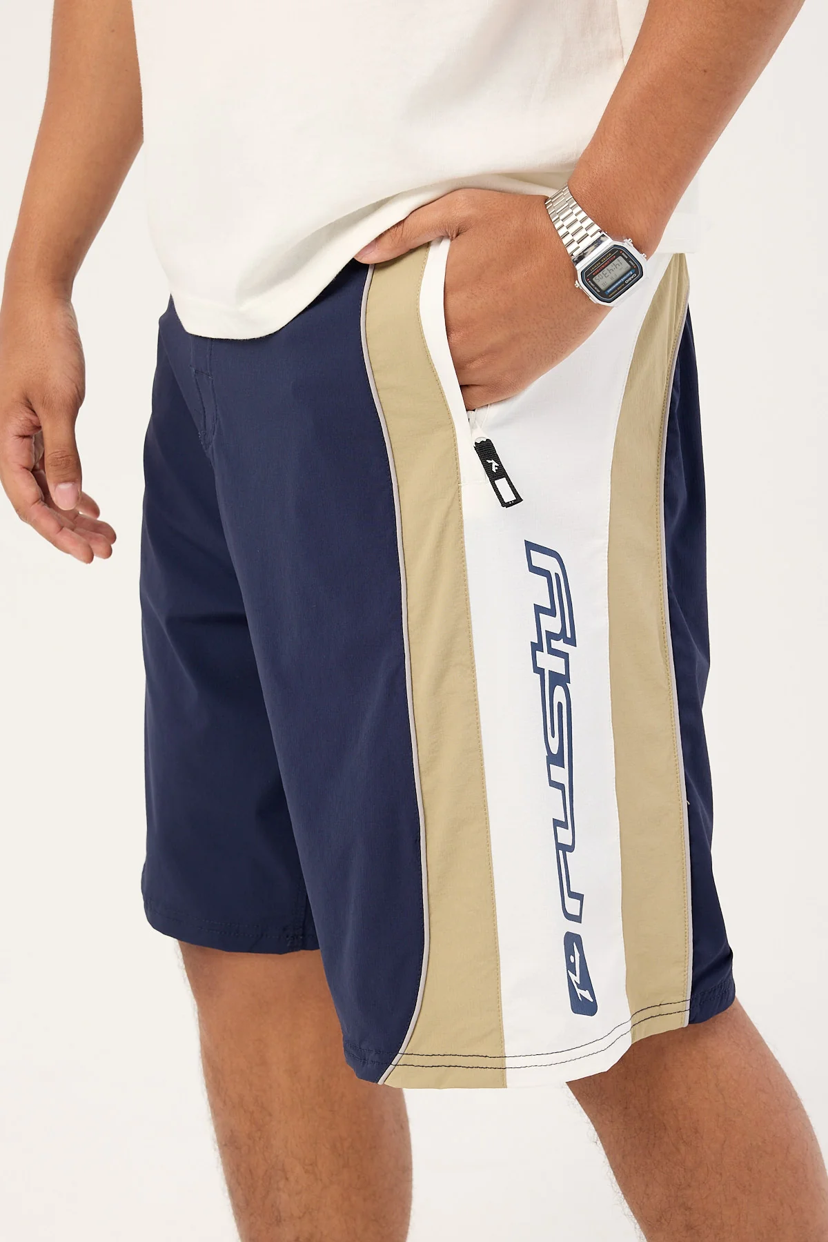 Rusty Power Wing Fixed Waist Boardshort Navy Blue - Image 5