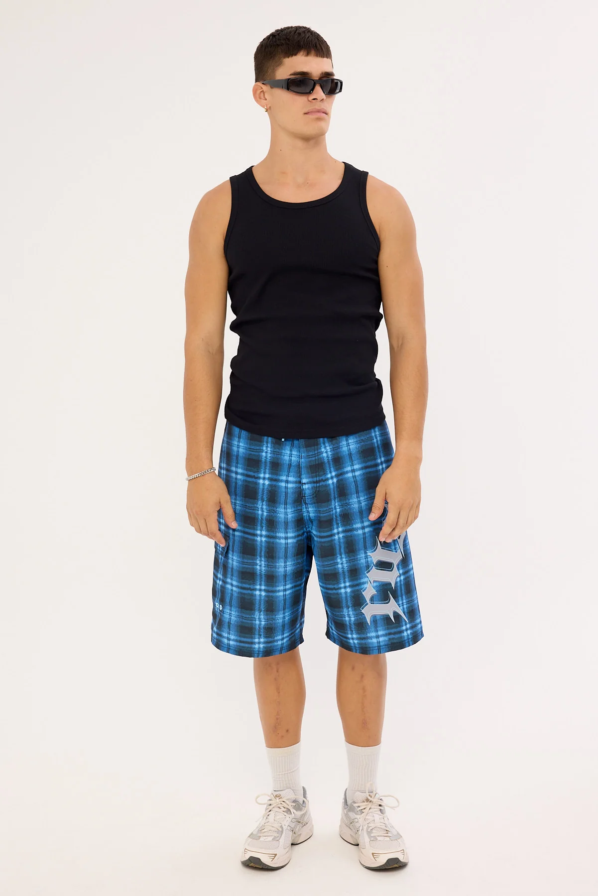 Rusty Primal Riot Fixed Waist Boardshort Navy Blue