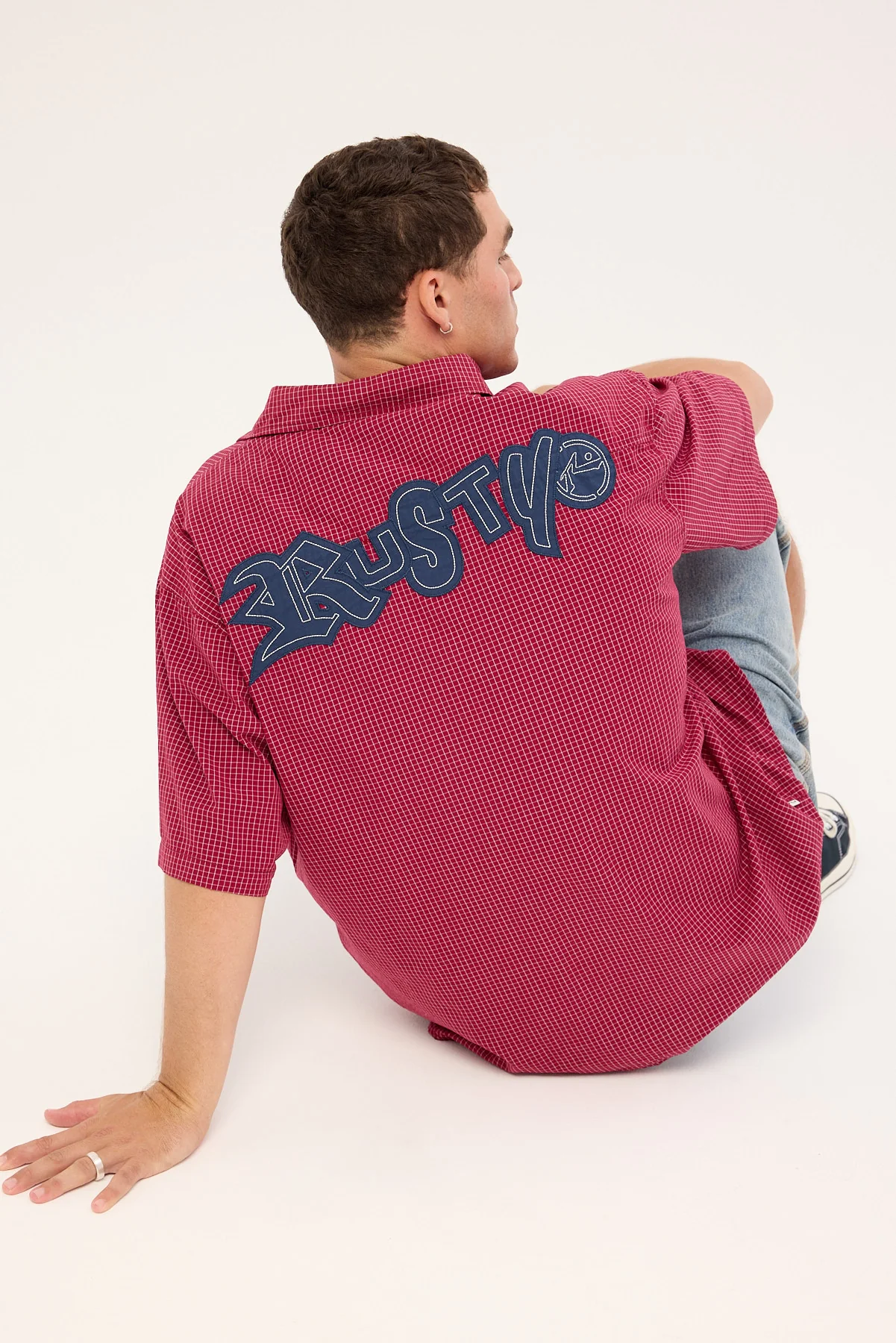 Rusty Ransom Check Shirt Burgundy