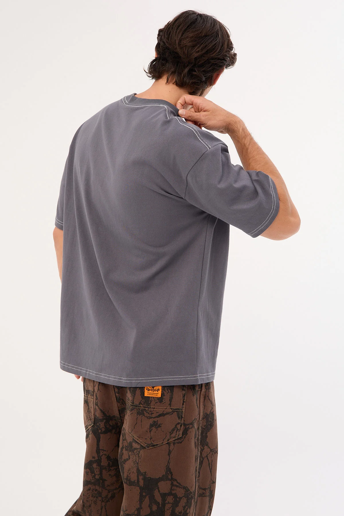 Rusty Ransom Script Short Sleeve Heavy Tee Steele - Image 5