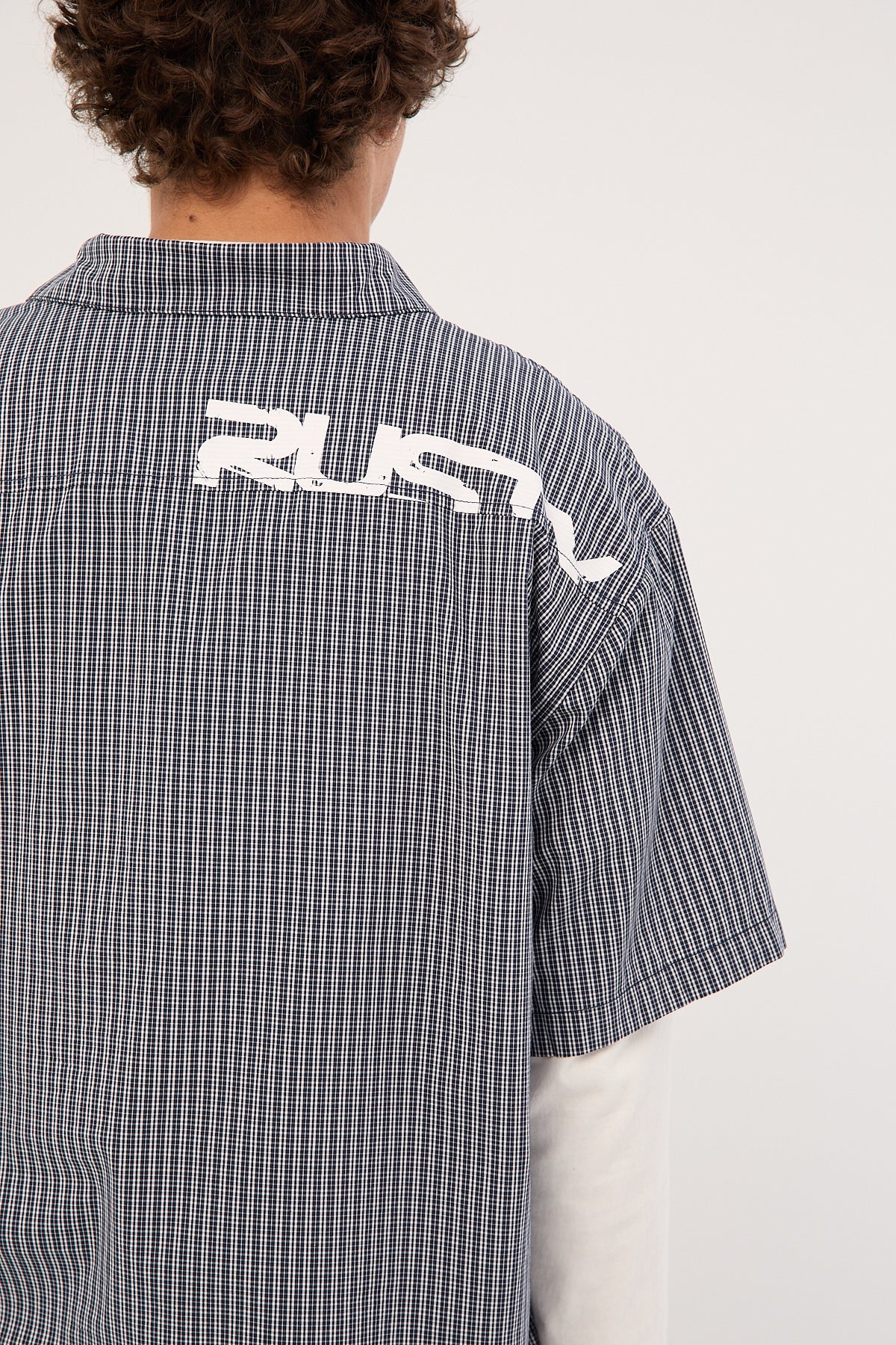 Rusty Resno Recon Shirt Navy Blue - Image 8