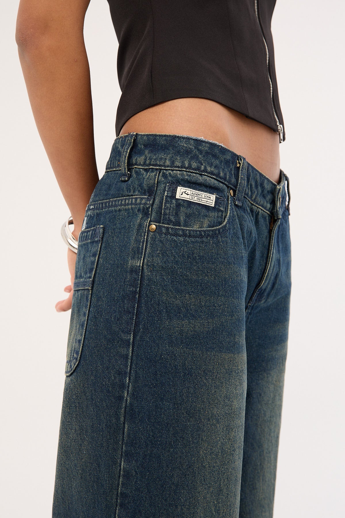 Rusty Roxanne Baggy Low Rise Jean Dark And Dirty - Image 11