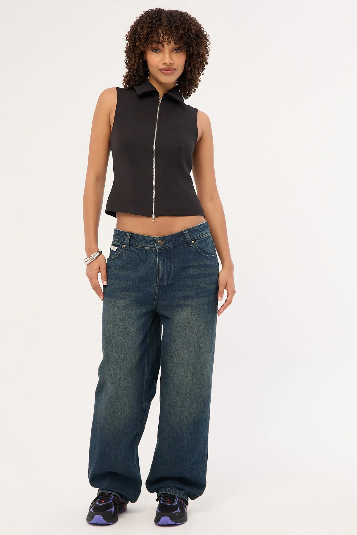 Rusty Roxanne Baggy Low Rise Jean Dark And Dirty - Image 2