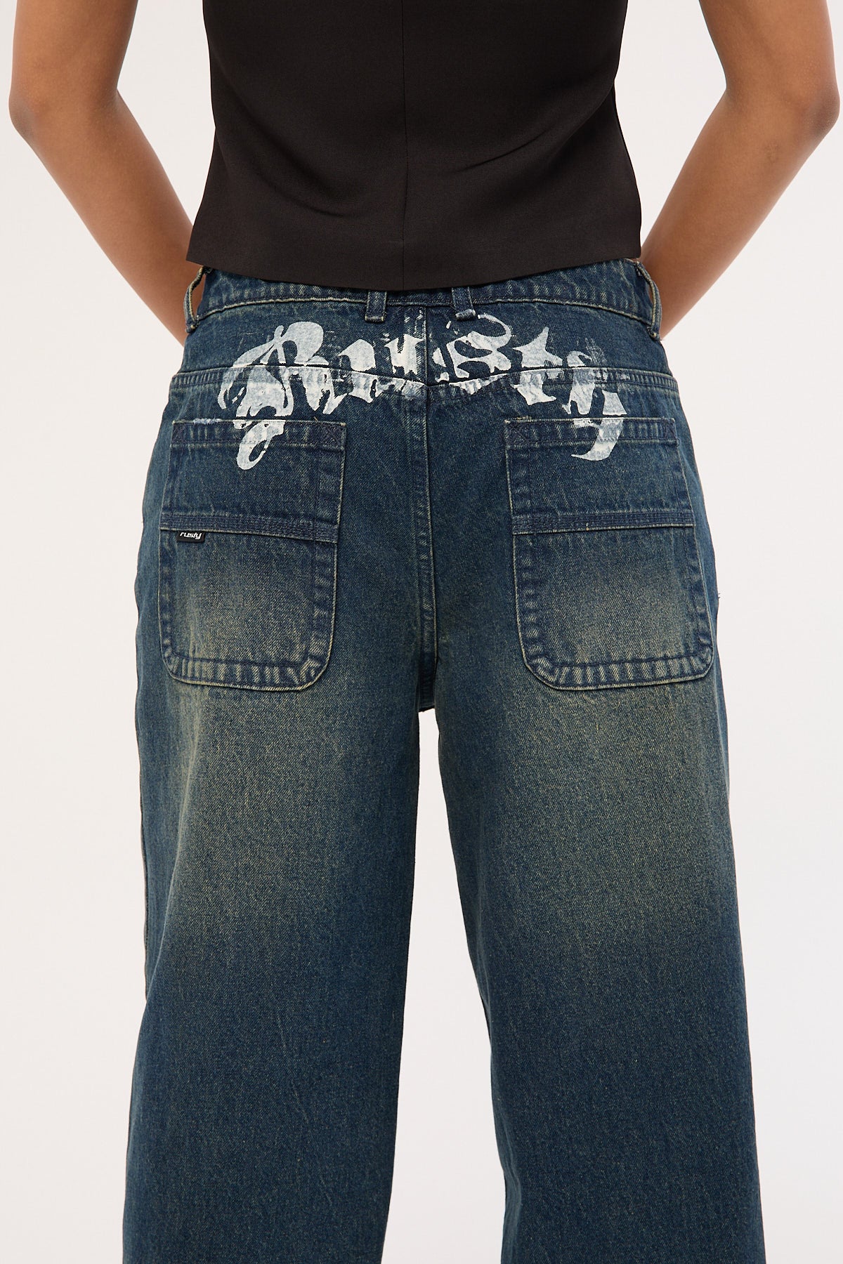 Rusty Roxanne Baggy Low Rise Jean Dark And Dirty - Image 9