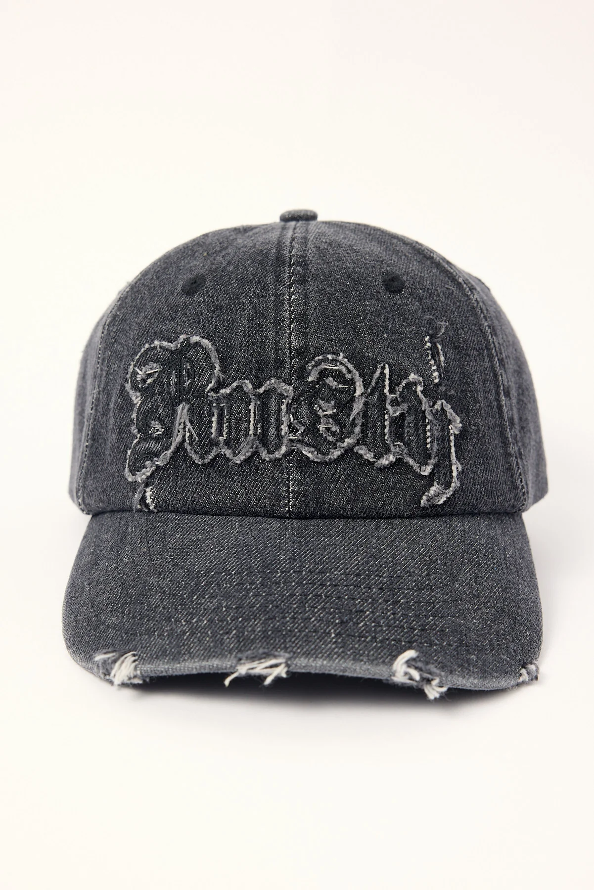 Rusty Roxanne Denim Dad Cap Washed Black