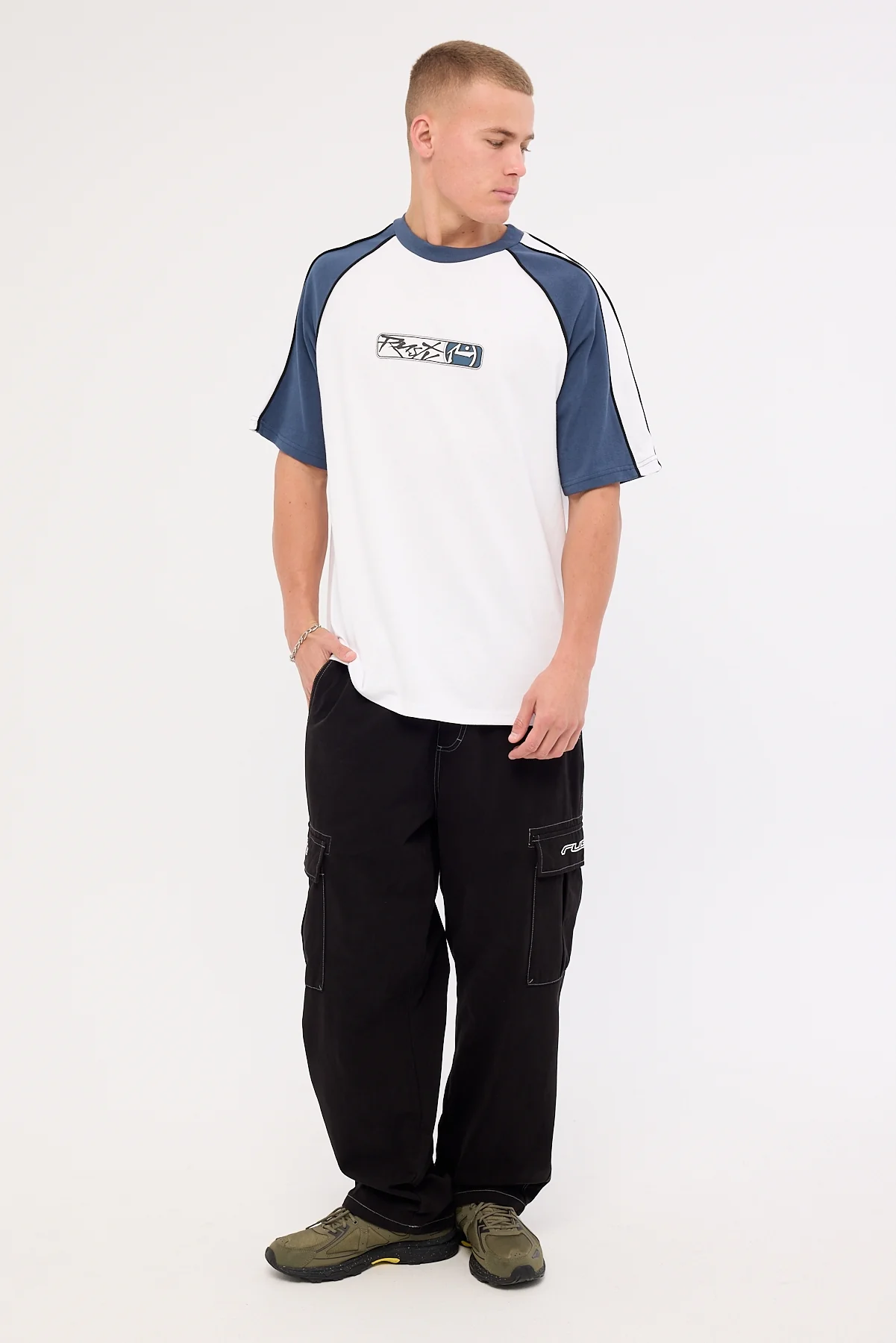 Rusty Side Quest Elastic Cargo Pant Black