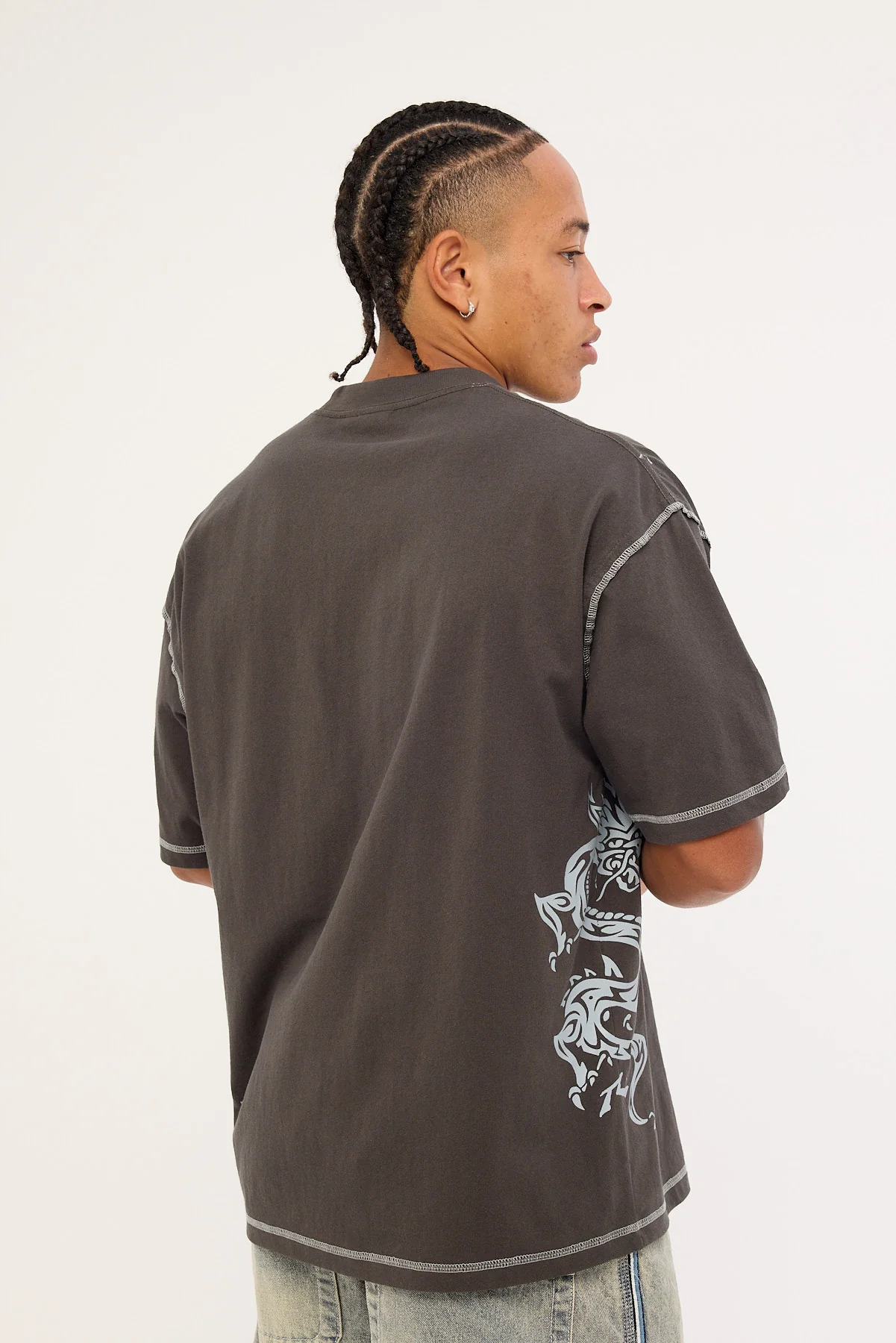 Rusty Spyro 2.0 Cropped Tee Charcoal - Image 4