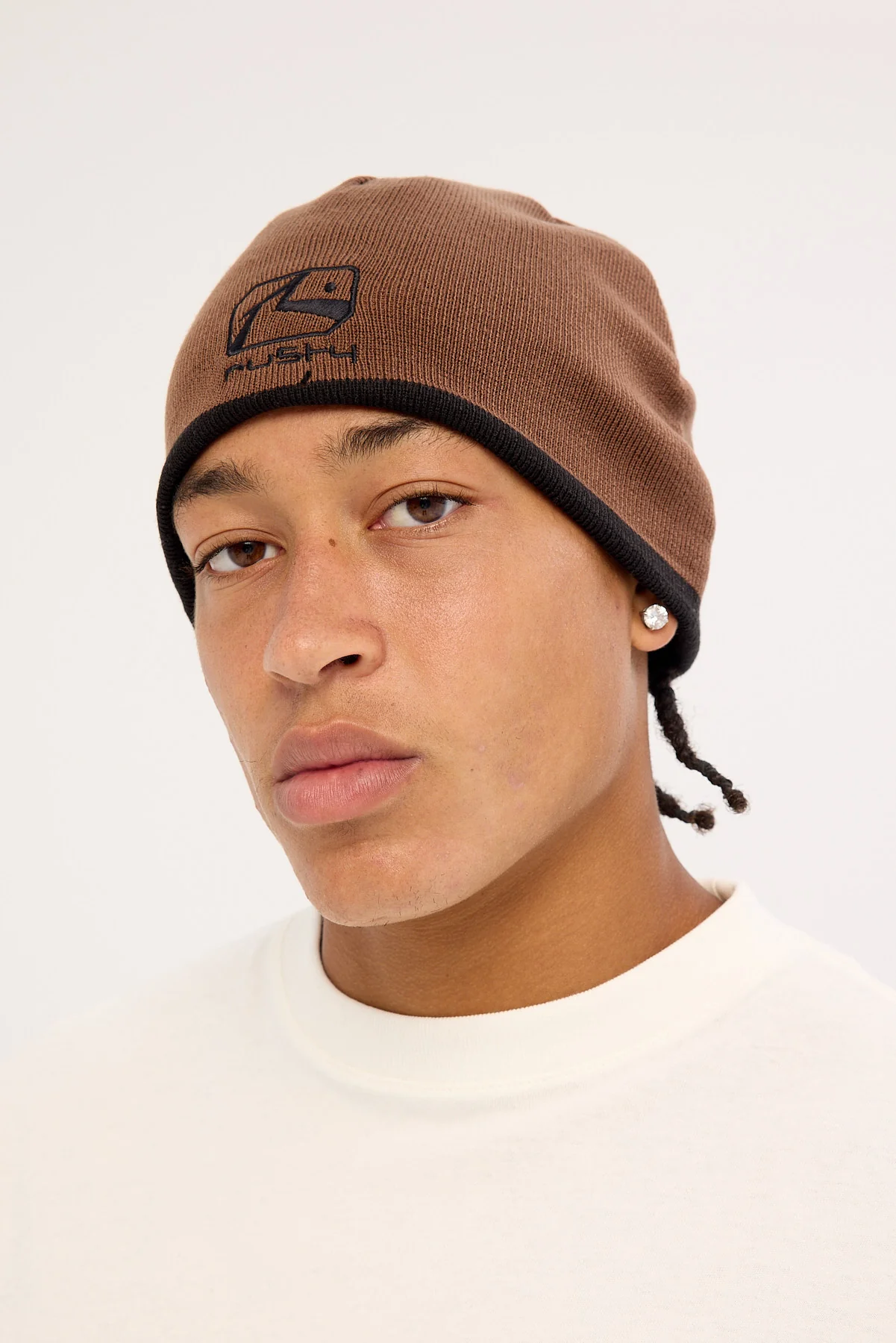 Rusty Square Eye Reversible Beanie Pinecone - Image 4