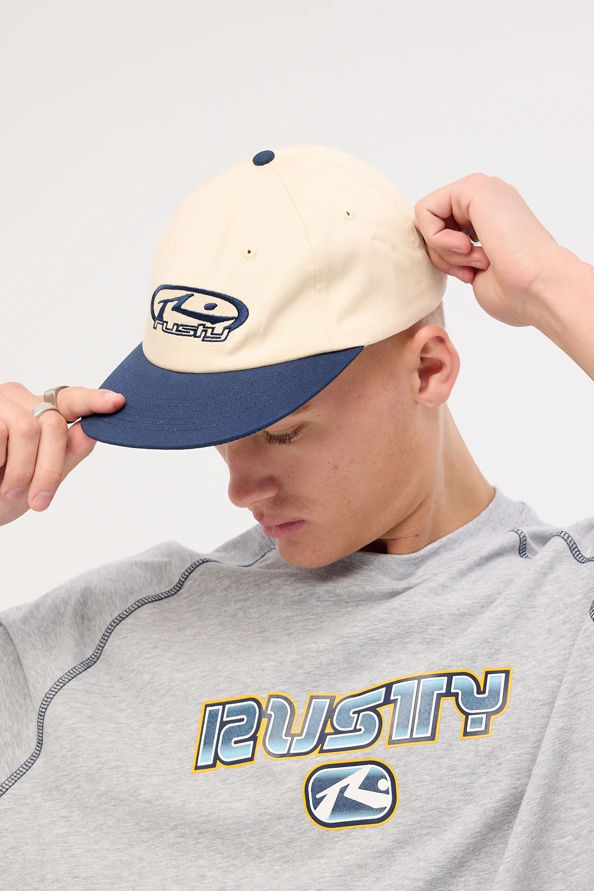 Rusty Squeeker Cap Atlantic Blue/Off White - Image 5