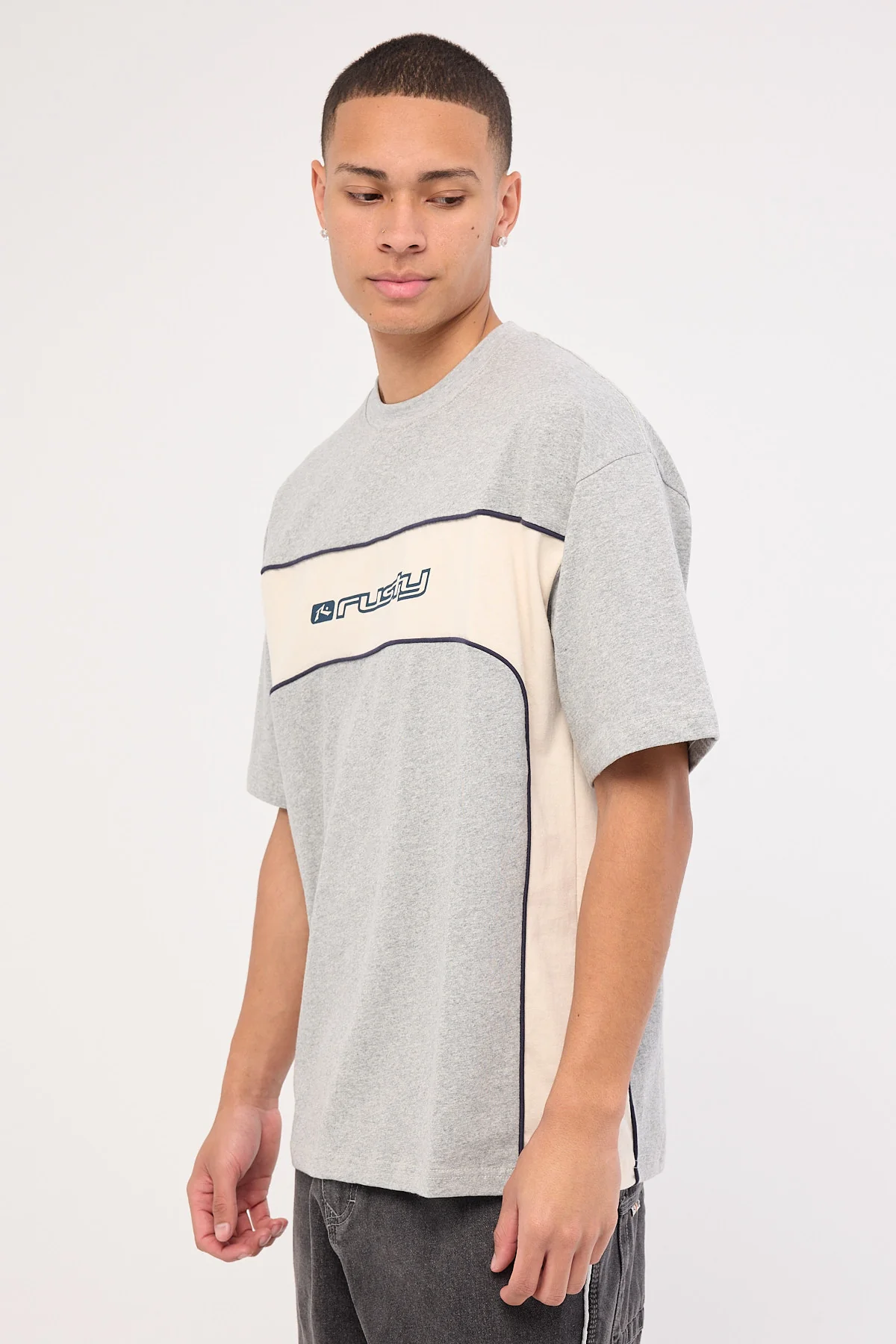 Rusty Squeeker Short Sleeve Tee Grey Marle - Image 3
