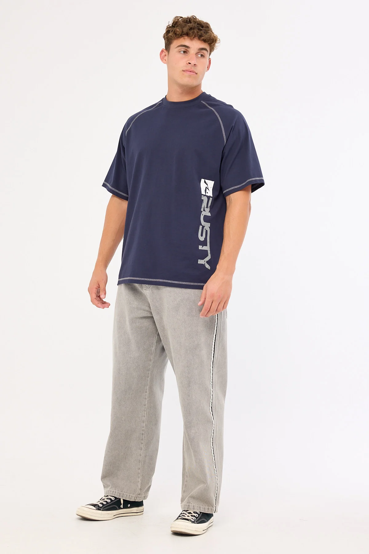 Rusty Stone Cold Tee Navy Blue - Image 2