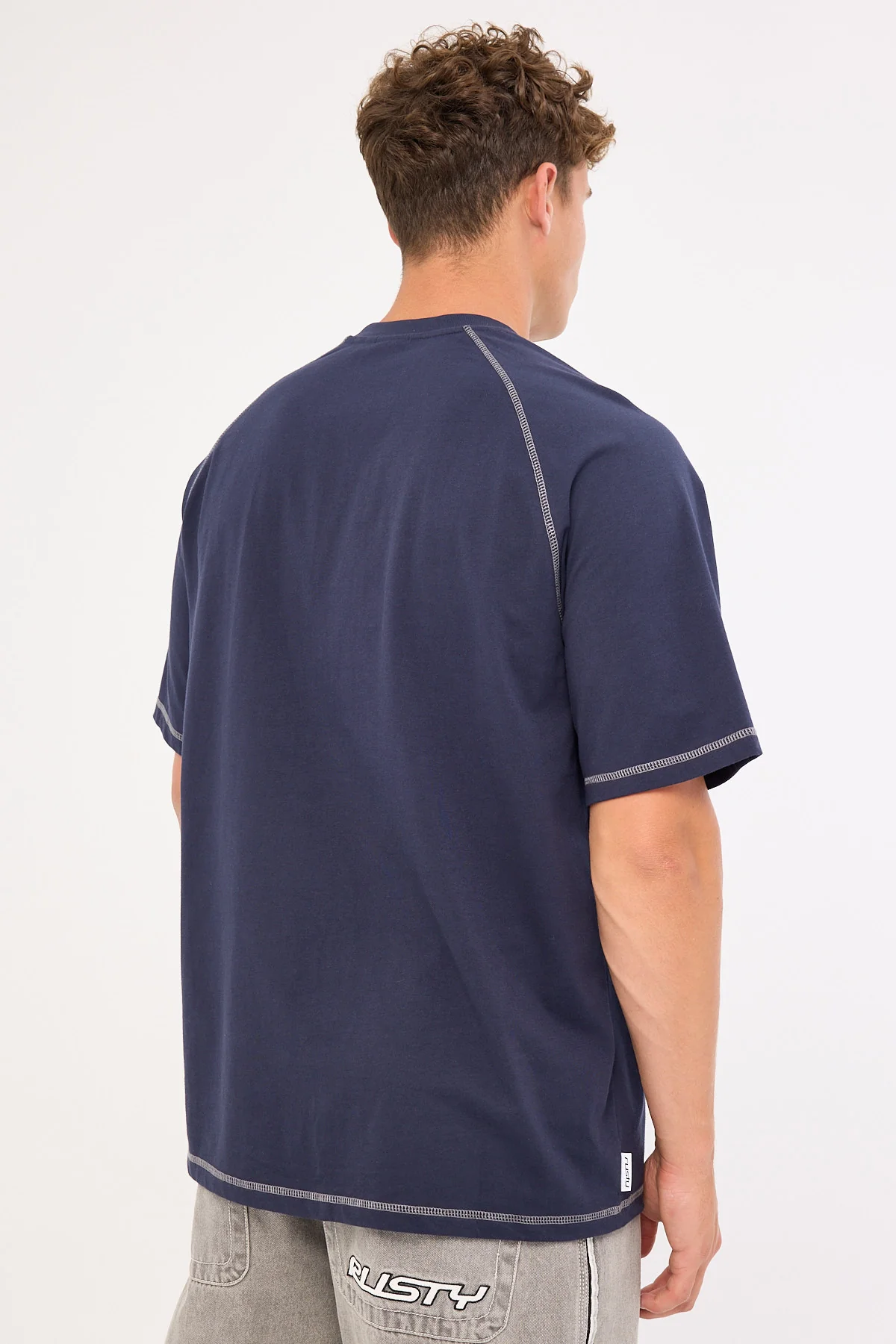 Rusty Stone Cold Tee Navy Blue - Image 7