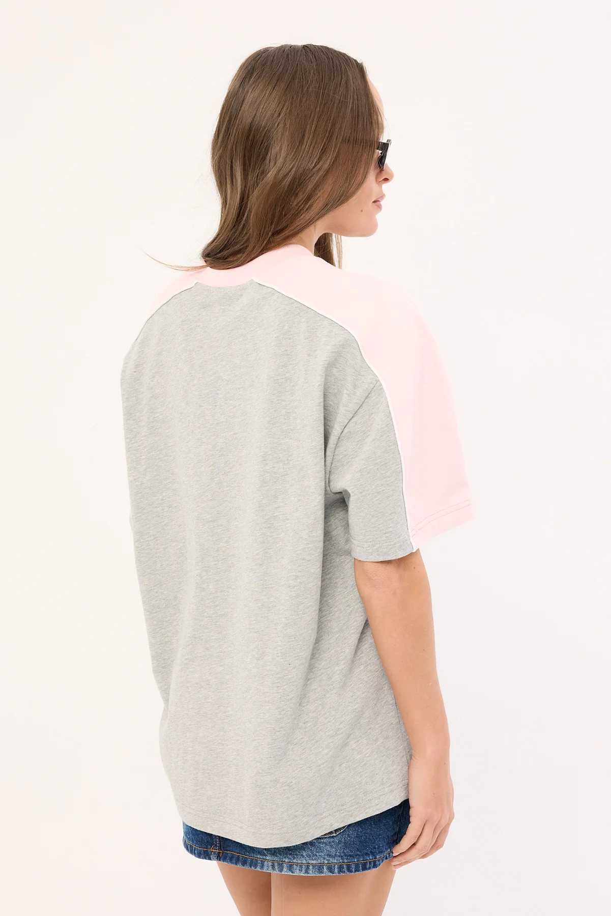 Rusty Timmy Target Oversize Tee Grey Marle - Image 6