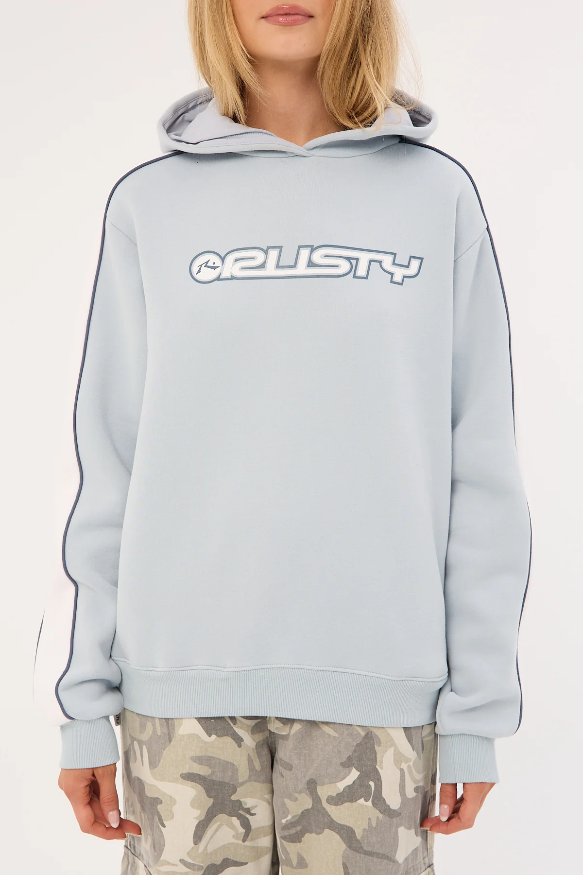 Rusty Timmy Target Oversized Hood Retro Blue - Image 6