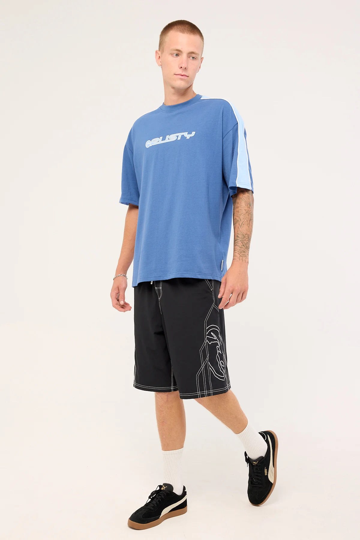 Rusty Tombstones Hybrid Waist boardshort Black - Image 4
