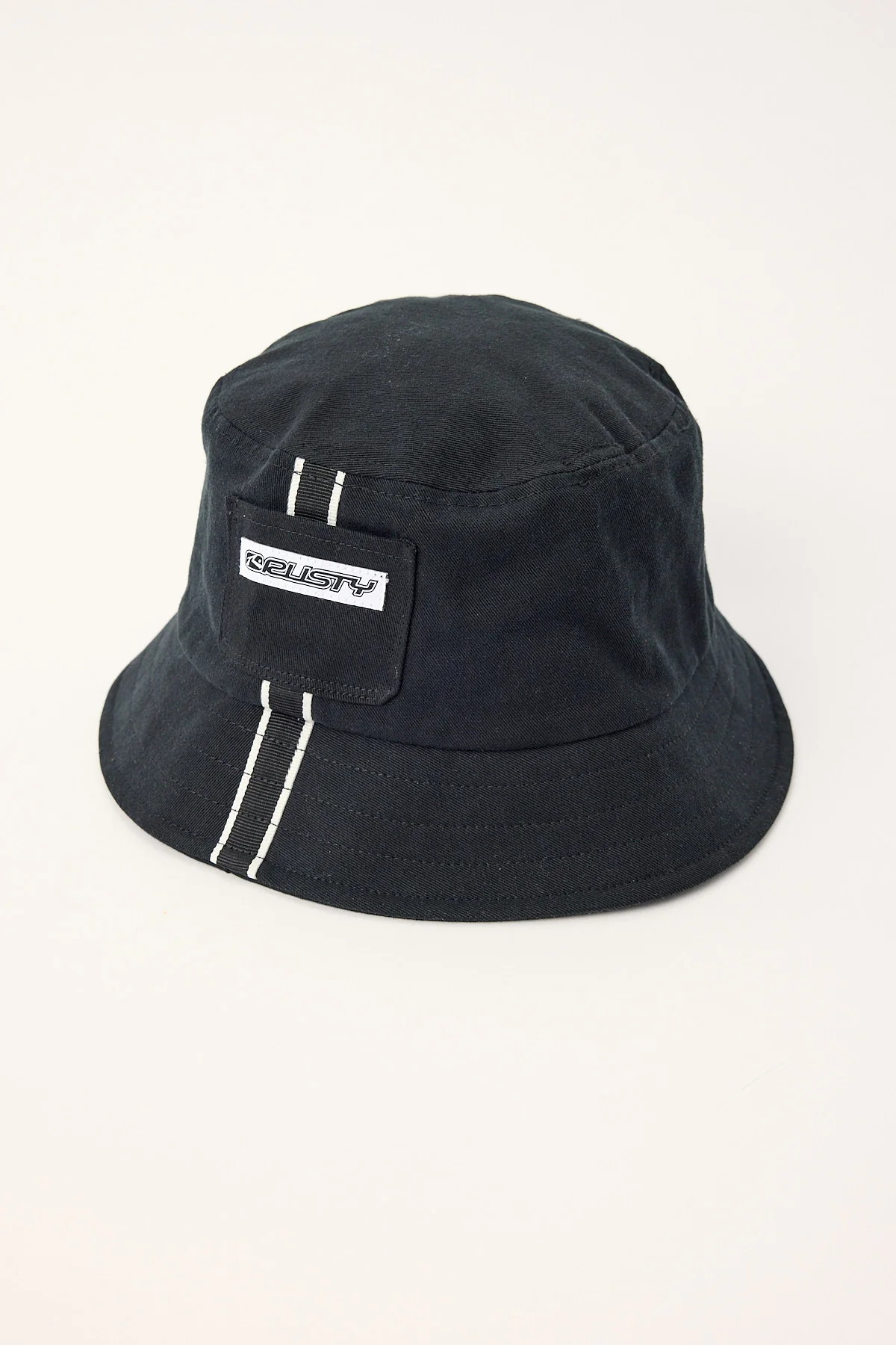 Rusty Tri State Bucket Hat Washed Black - Image 4