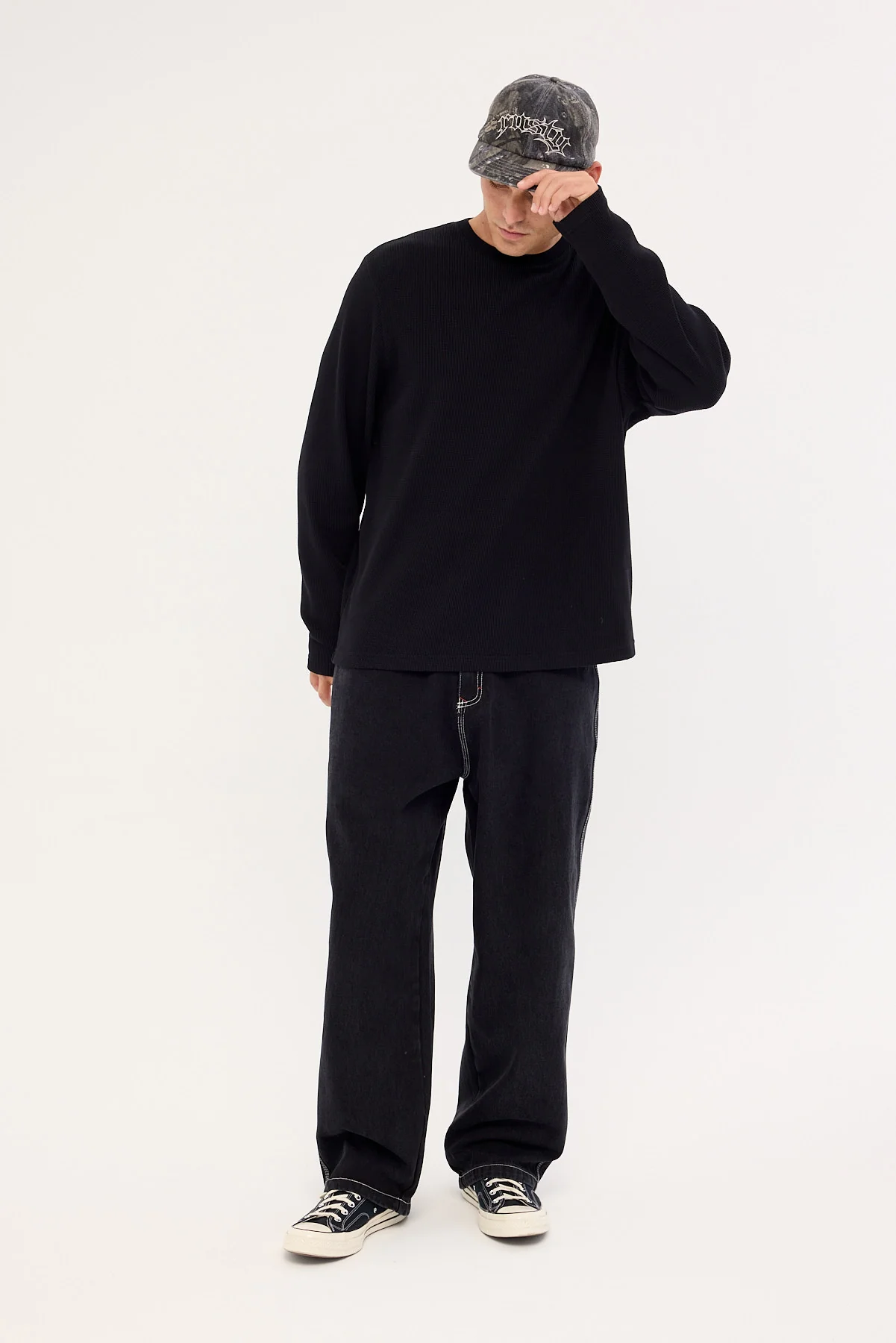 Rusty Turbo Baggy Jean Black Out