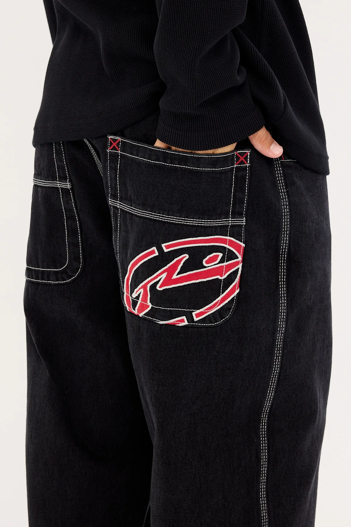 Rusty Turbo Baggy Jean Black Out - Image 6