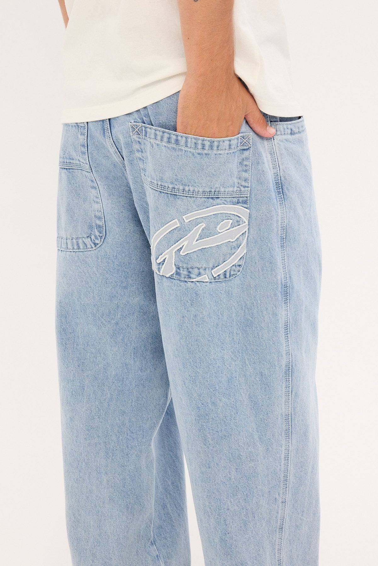 Rusty Turbo Baggy Jean True Blue - Image 6