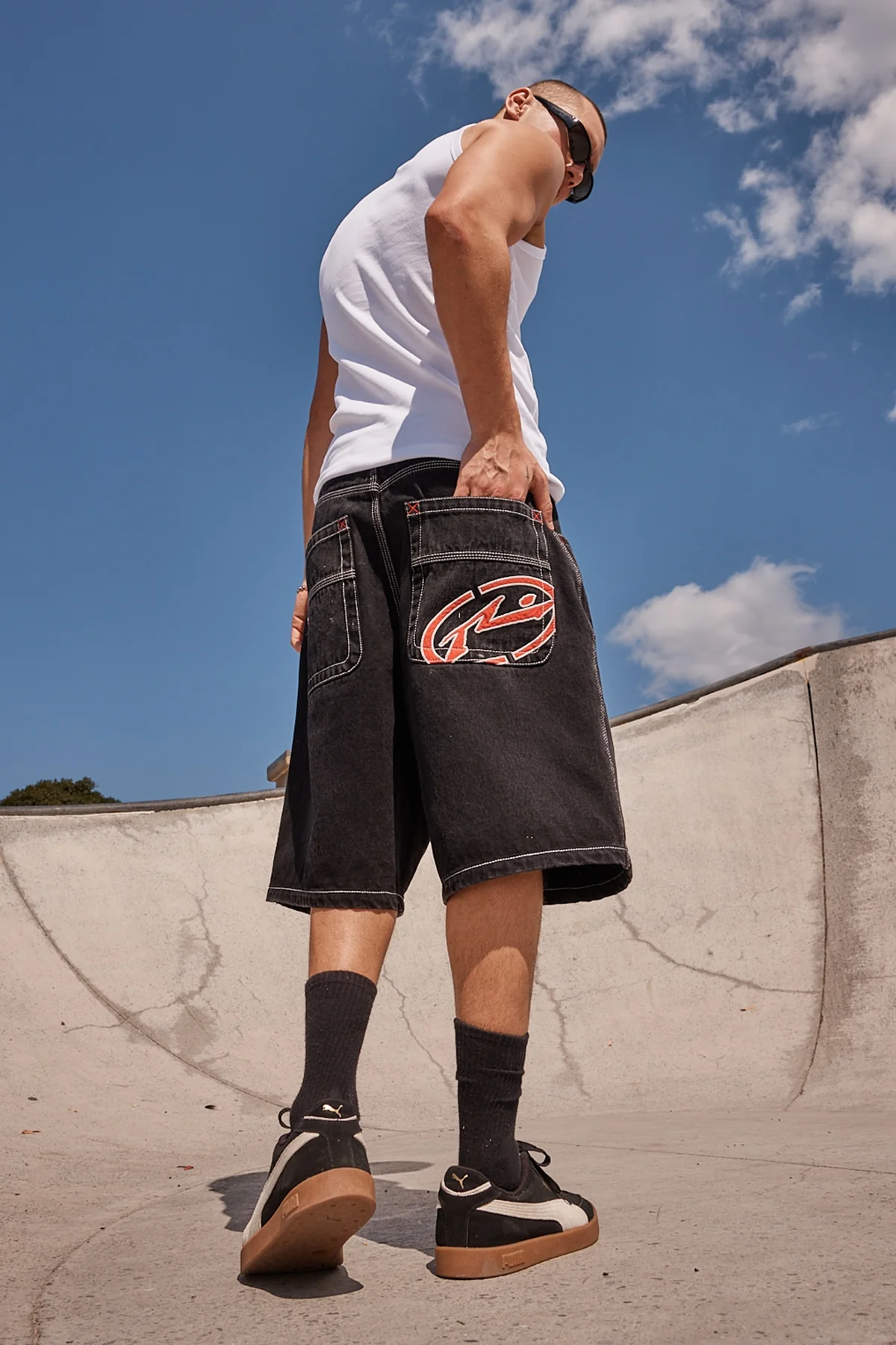 Rusty Turbo Baggy Jort Blackout