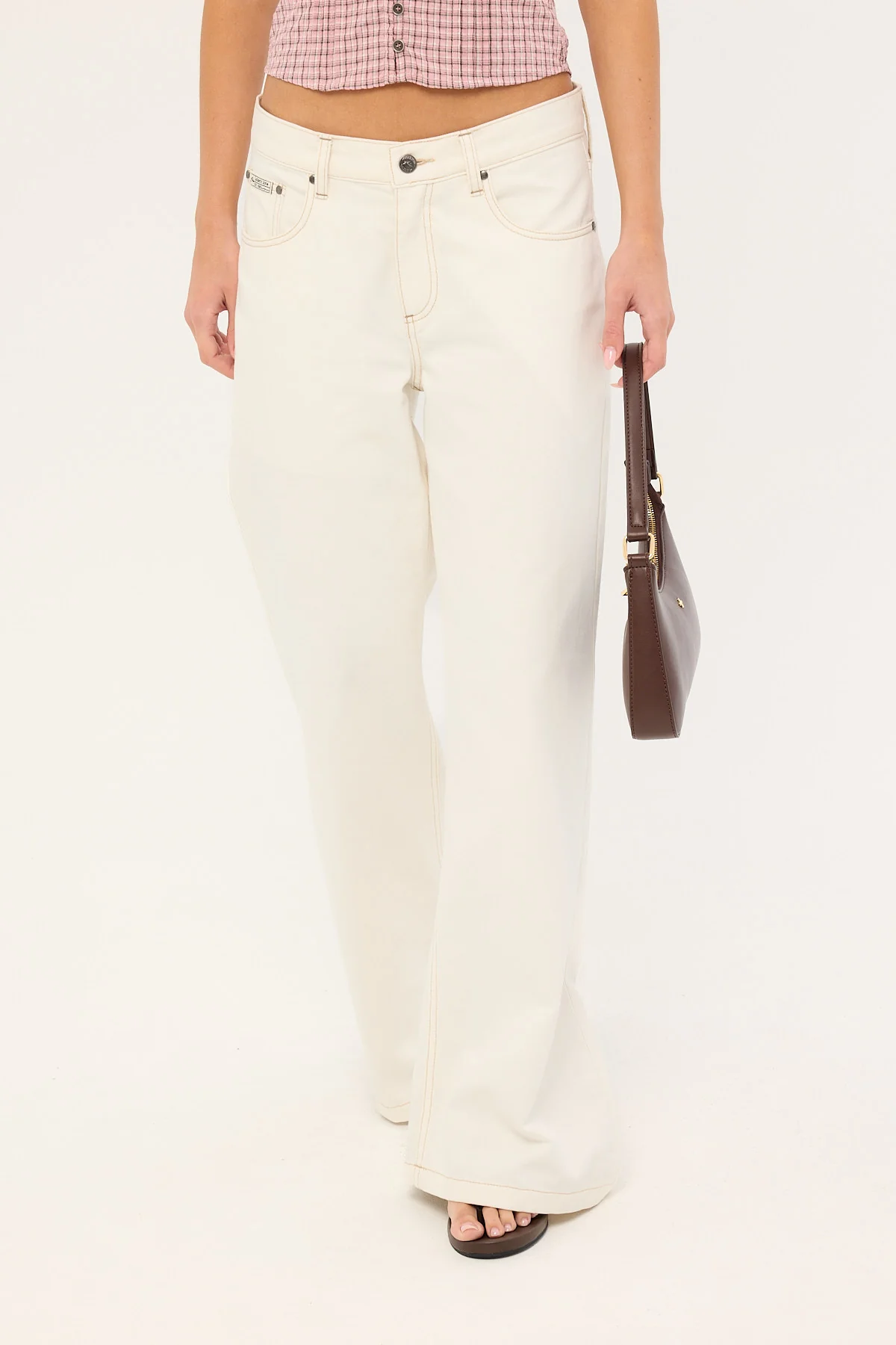 Rusty Athletica Wide Low Rise Jean White - Image 3