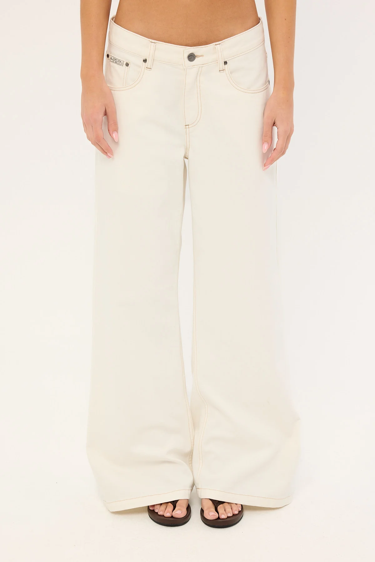 Rusty Athletica Wide Low Rise Jean White - Image 6
