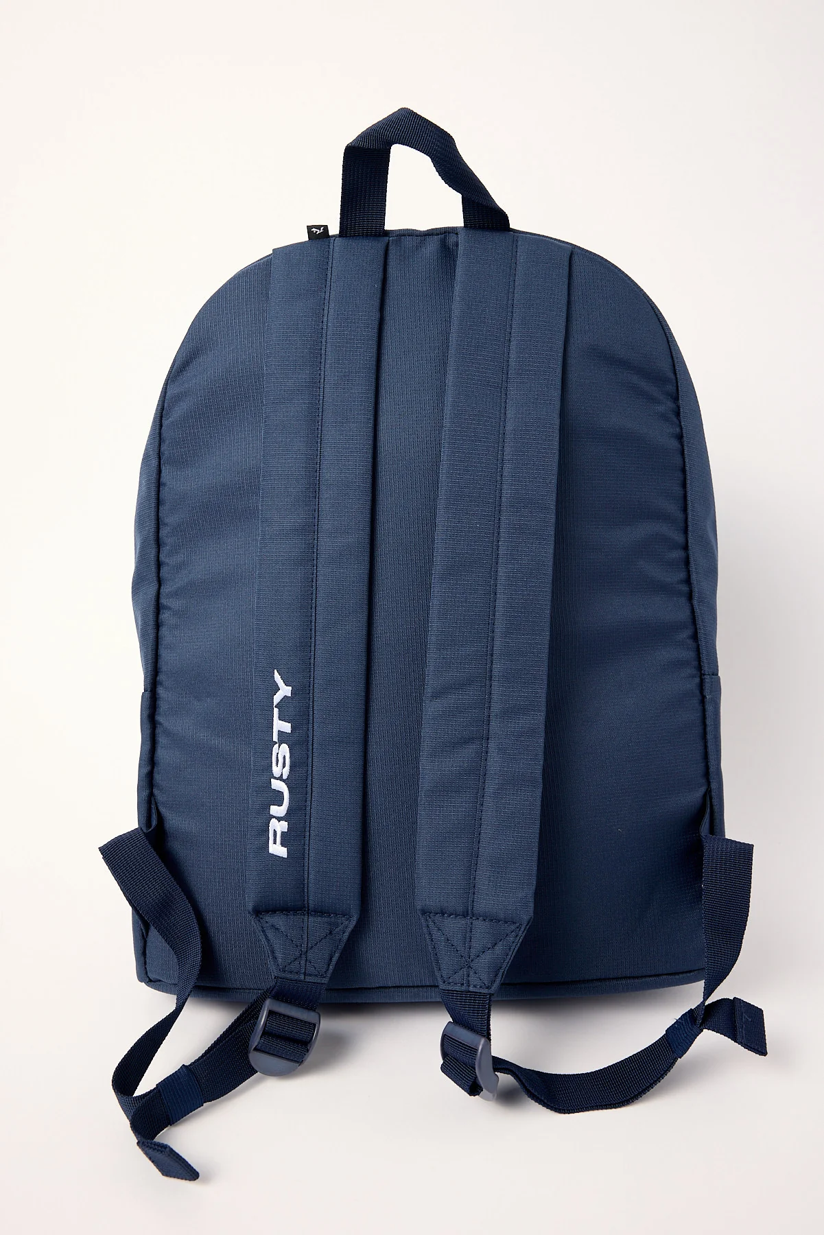 Rusty White Lines Backpack Navy Blue - Image 3