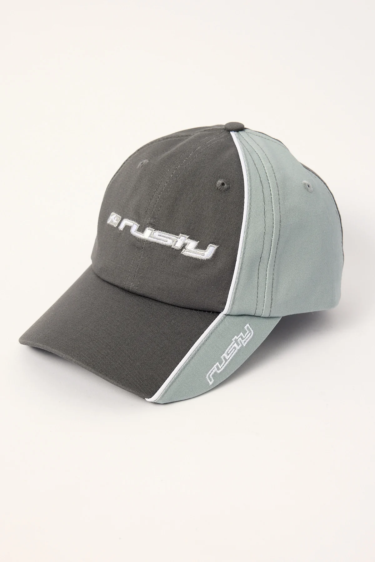 Rusty White Lines Dad Cap Steel/Grey - Image 3