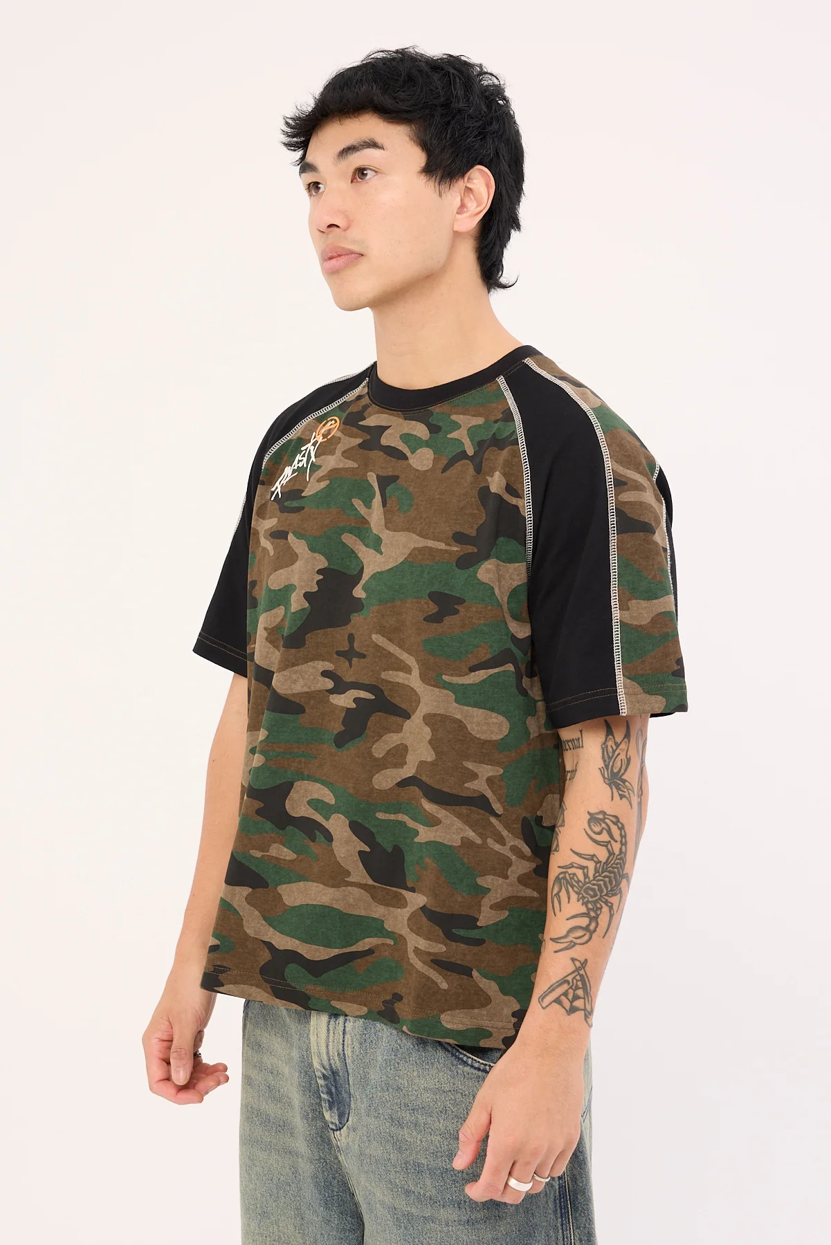 Rusty Woof Raglan Tee Camo - Image 4