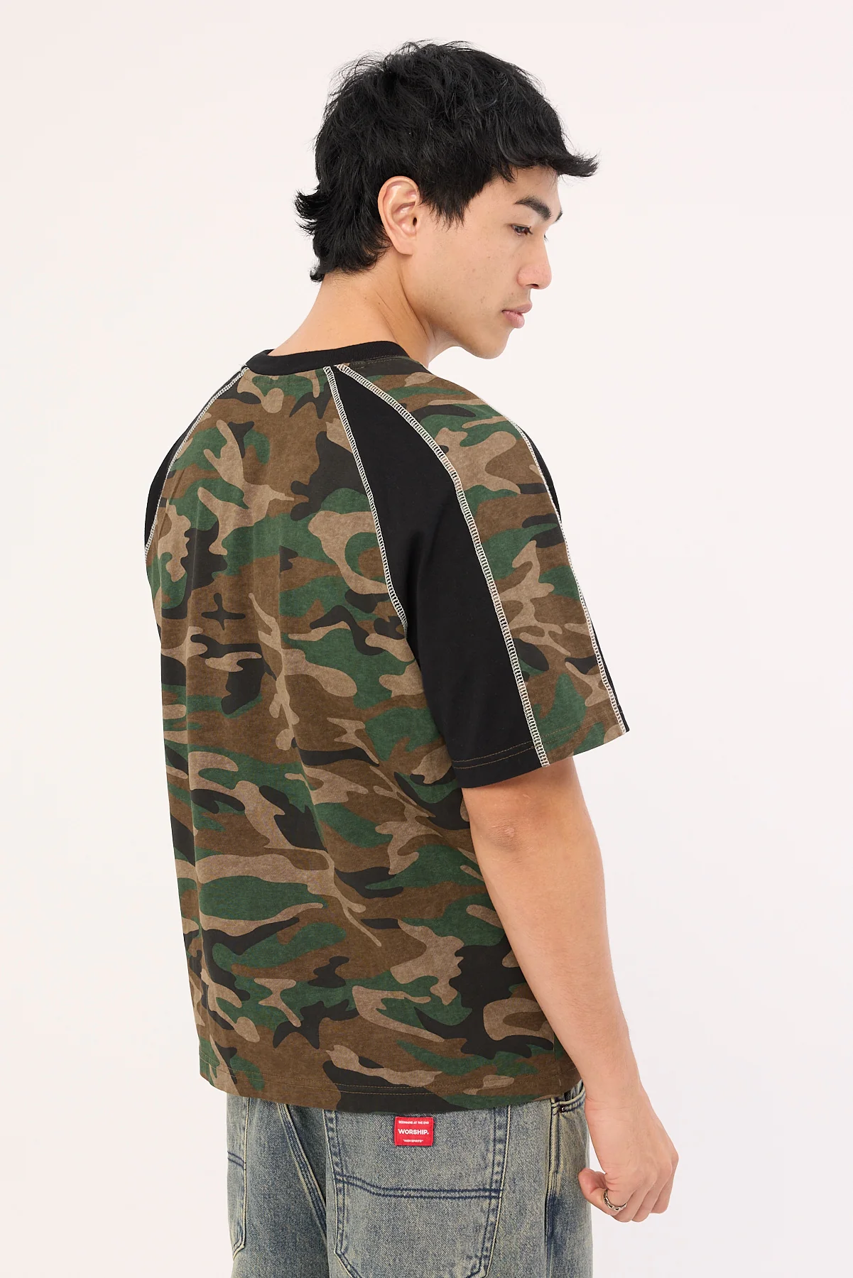 Rusty Woof Raglan Tee Camo - Image 5
