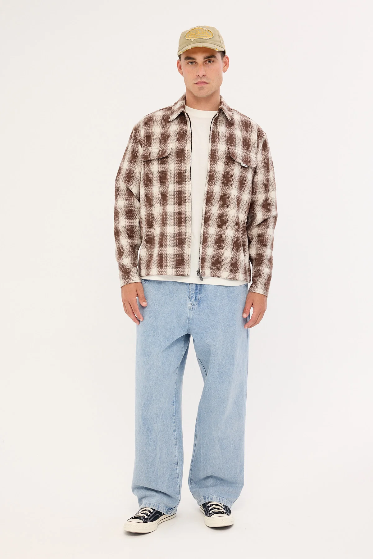 Rusty Zeal Zip Through Jacket Pine Cone Brown - Image 2
