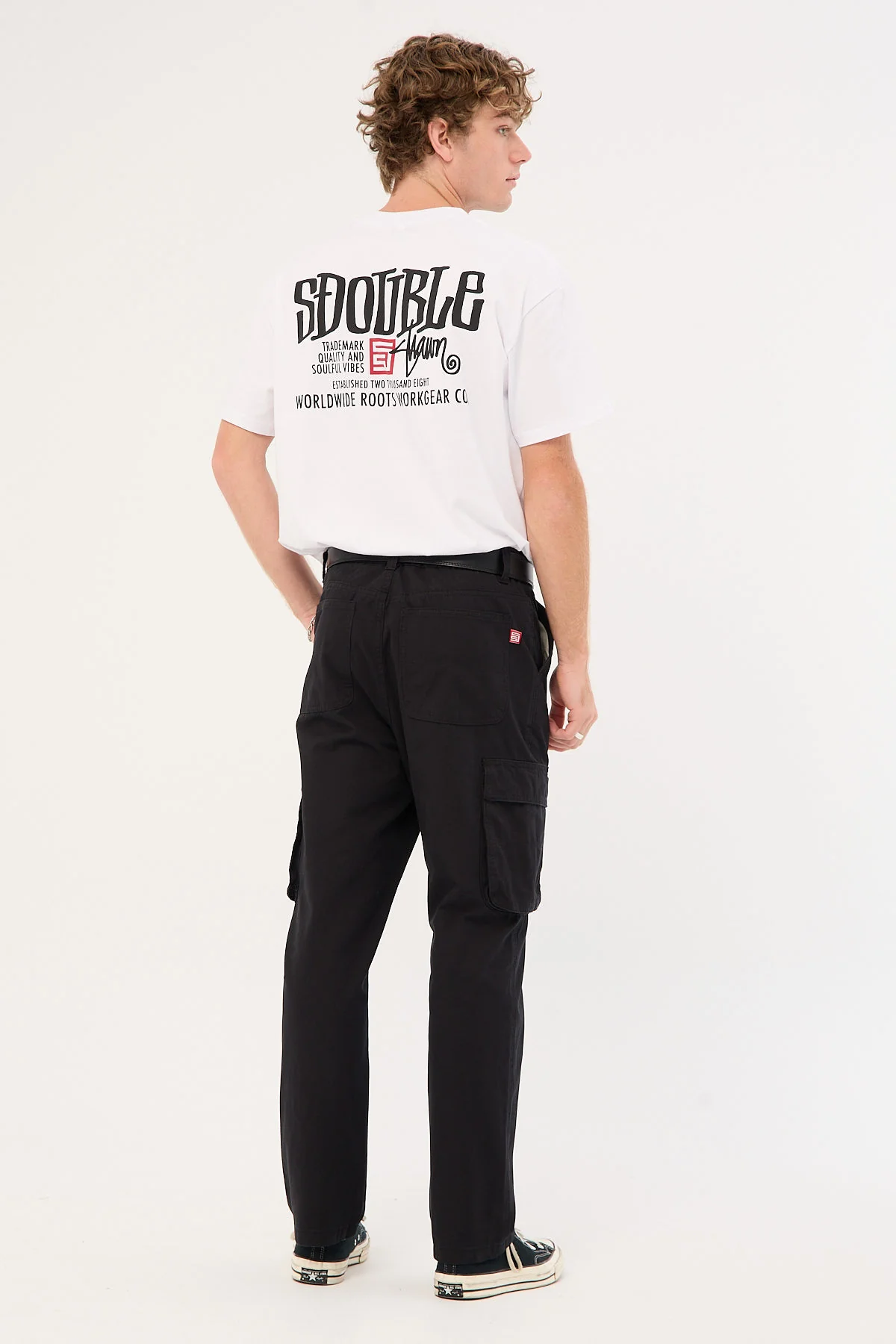 Sdouble Cargo Work Pant Black - Image 6