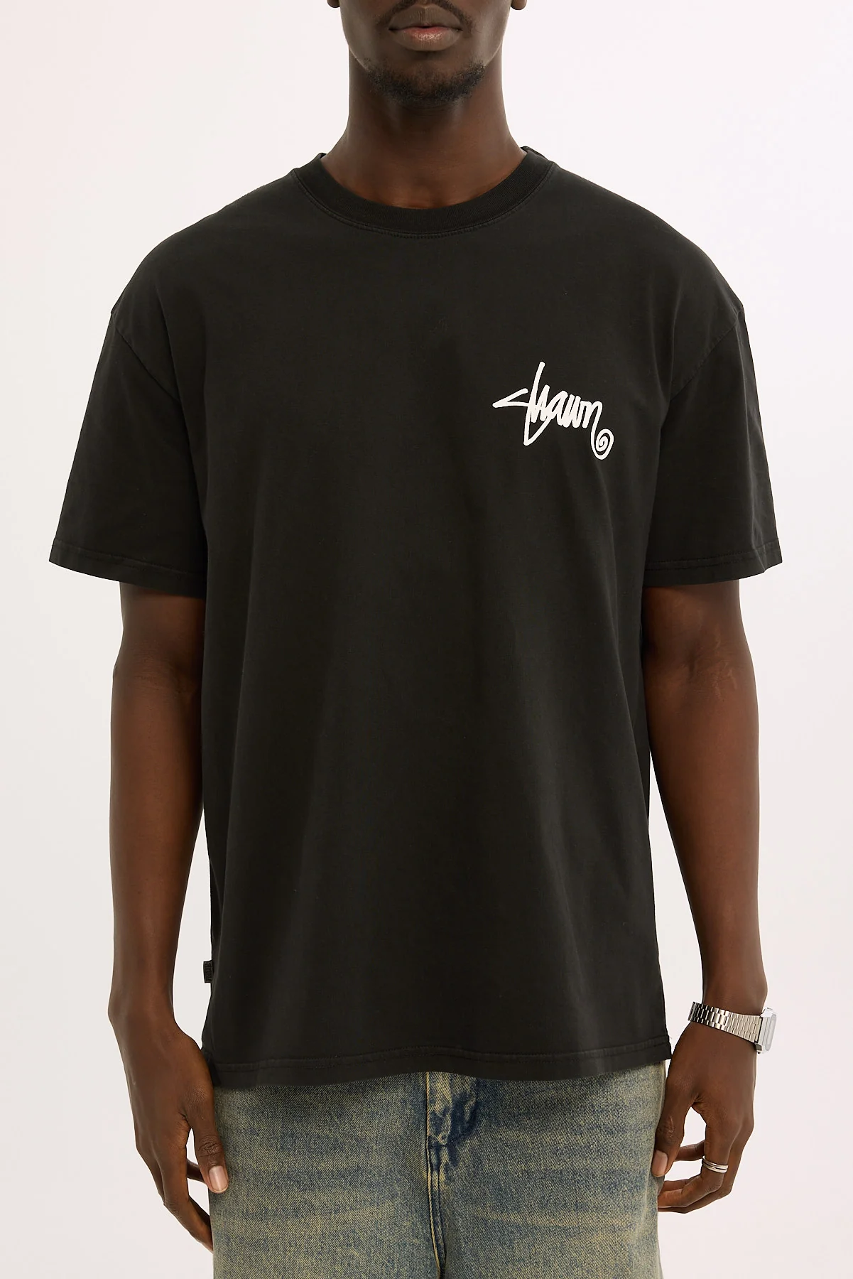 Sdouble This Thing Dot Tee Washed Black - Image 6