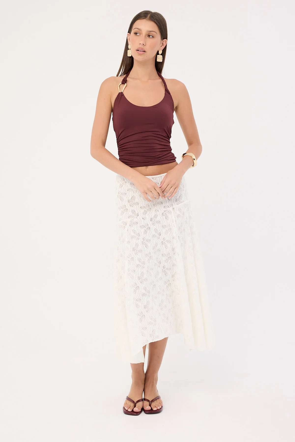 Sndys The Label Ash Tank Top Cabernet - Image 2