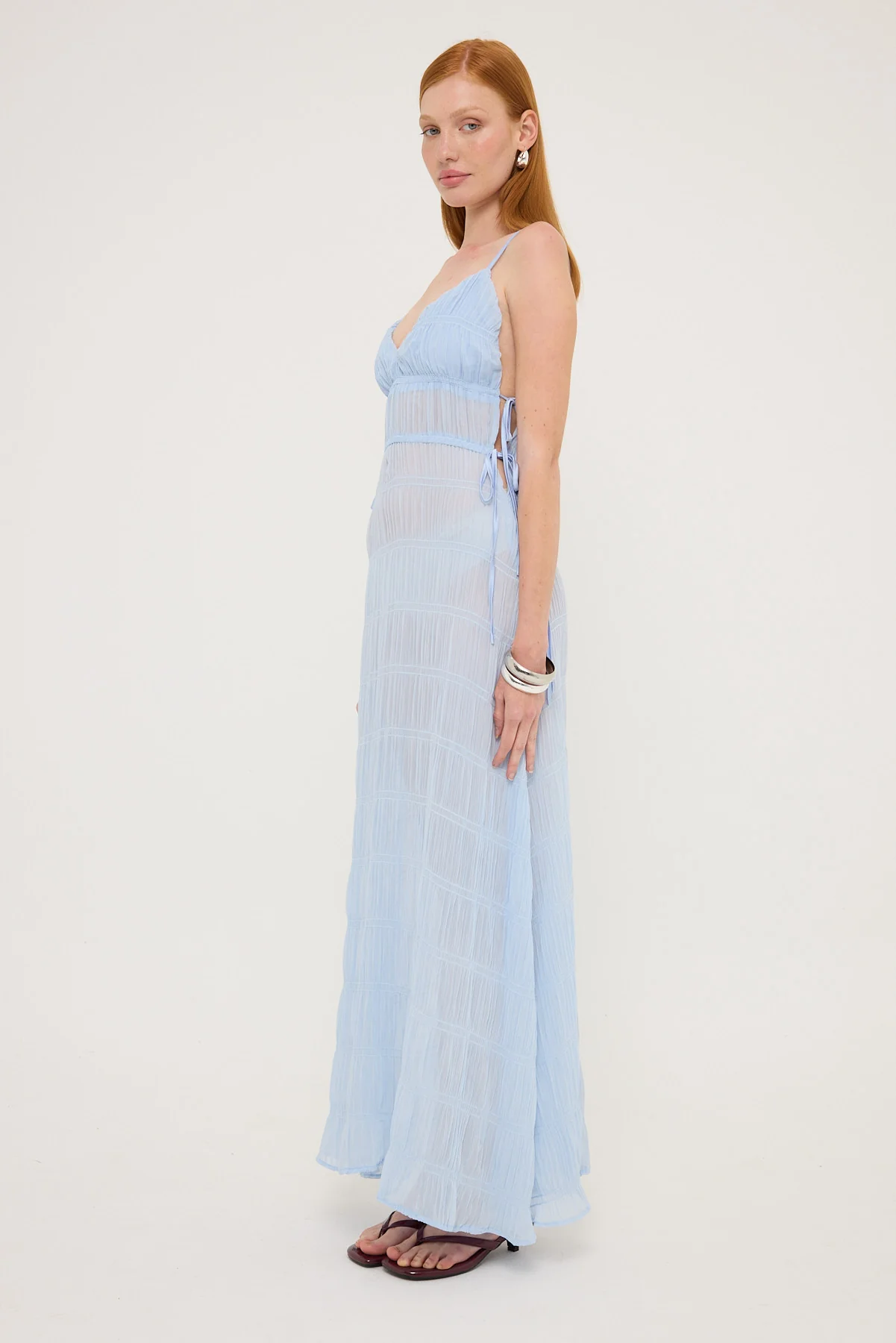 Sndys The Label La Louisiane Maxi Dress Blue - Image 3
