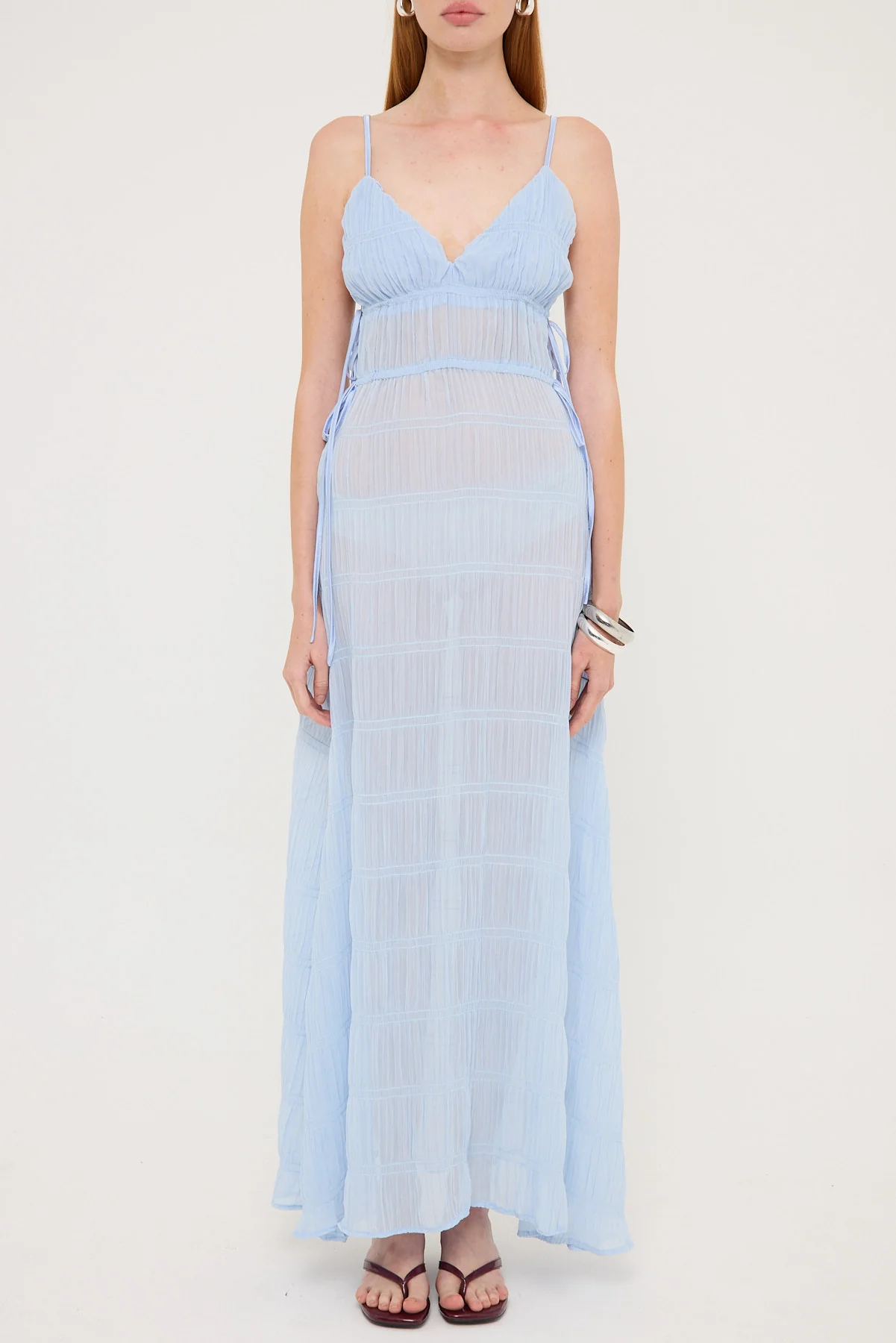 Sndys The Label La Louisiane Maxi Dress Blue - Image 7