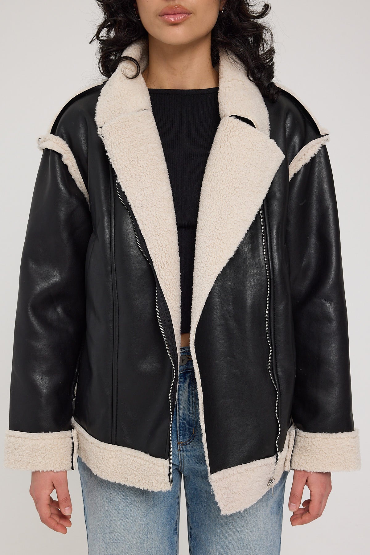 Sndys The Label London Oversized Biker Black - Image 8