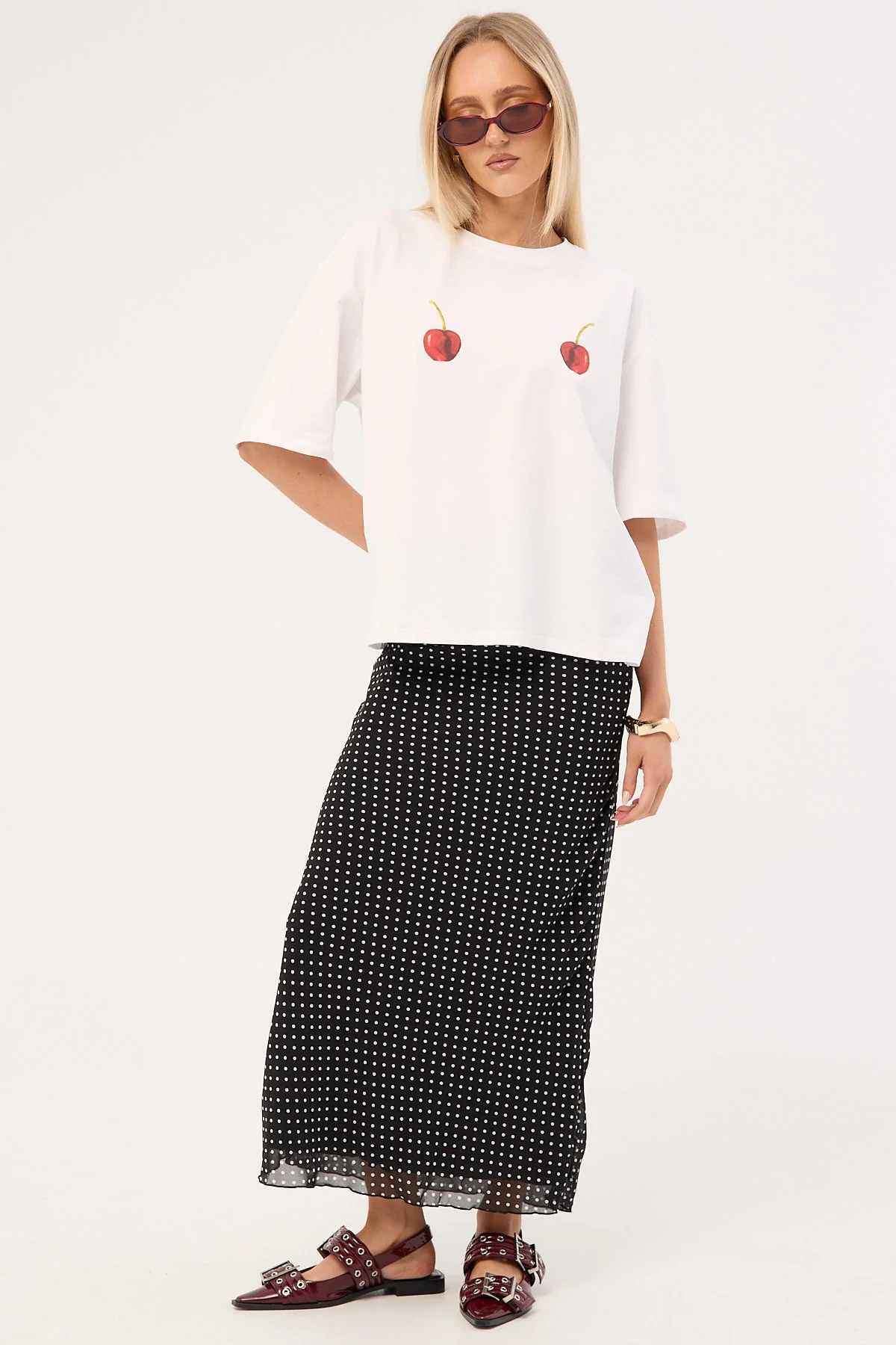 Sndys The Label Mai Tai T-Shirt Cherry - Image 2