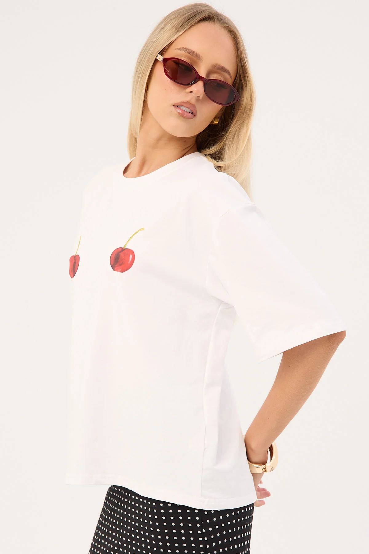 Sndys The Label Mai Tai T-Shirt Cherry - Image 3