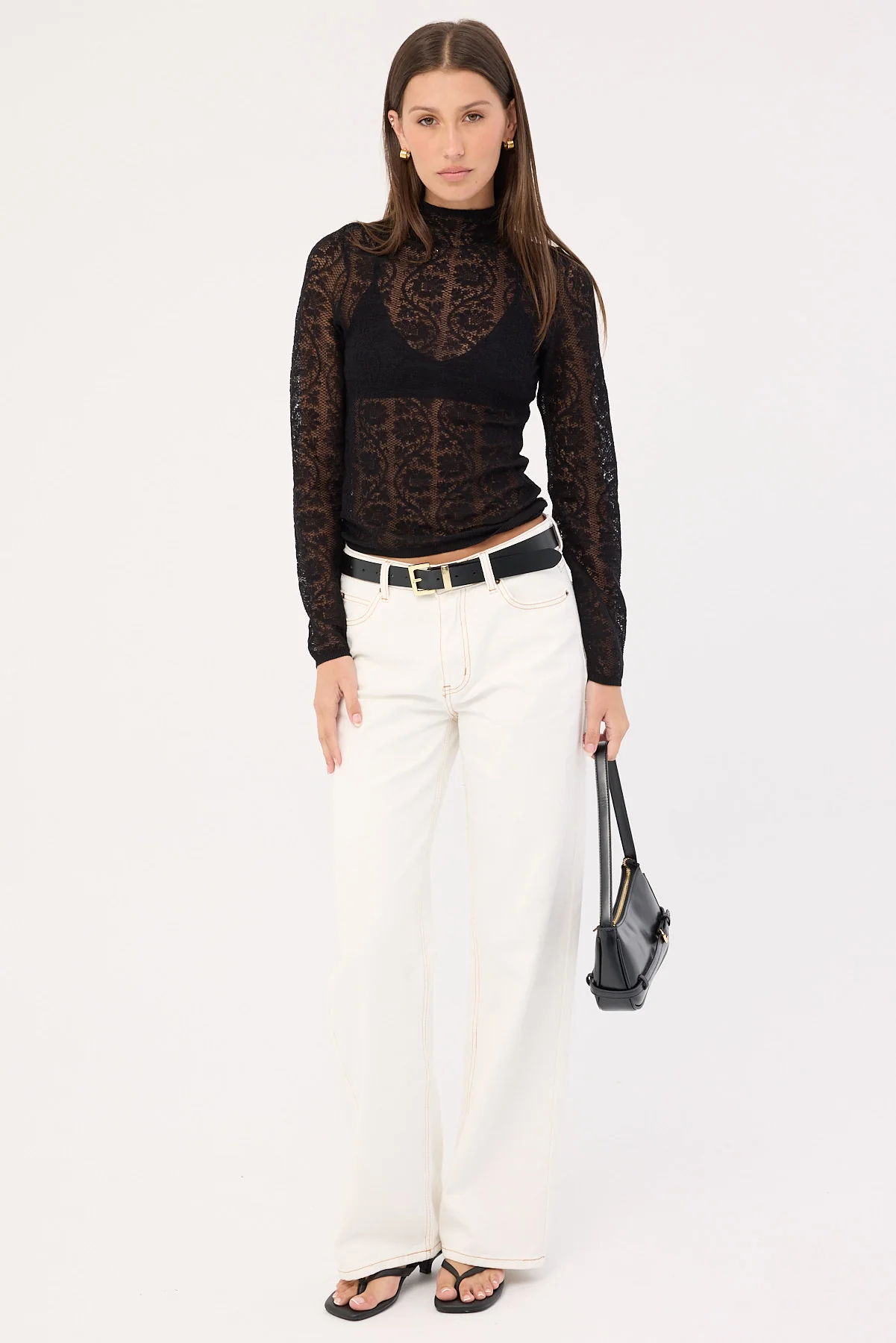 Sndys The Label Rhea Lace Top Black - Image 2
