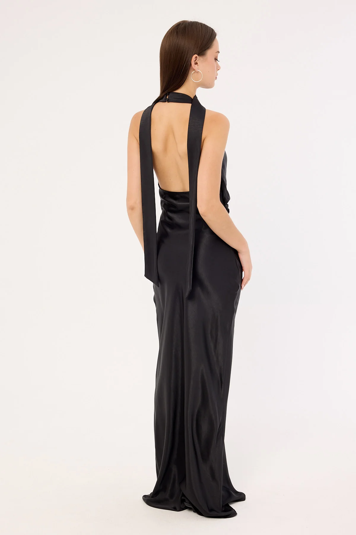 Sndys The Label Rosanna Maxi Tie Dress Black - Image 4