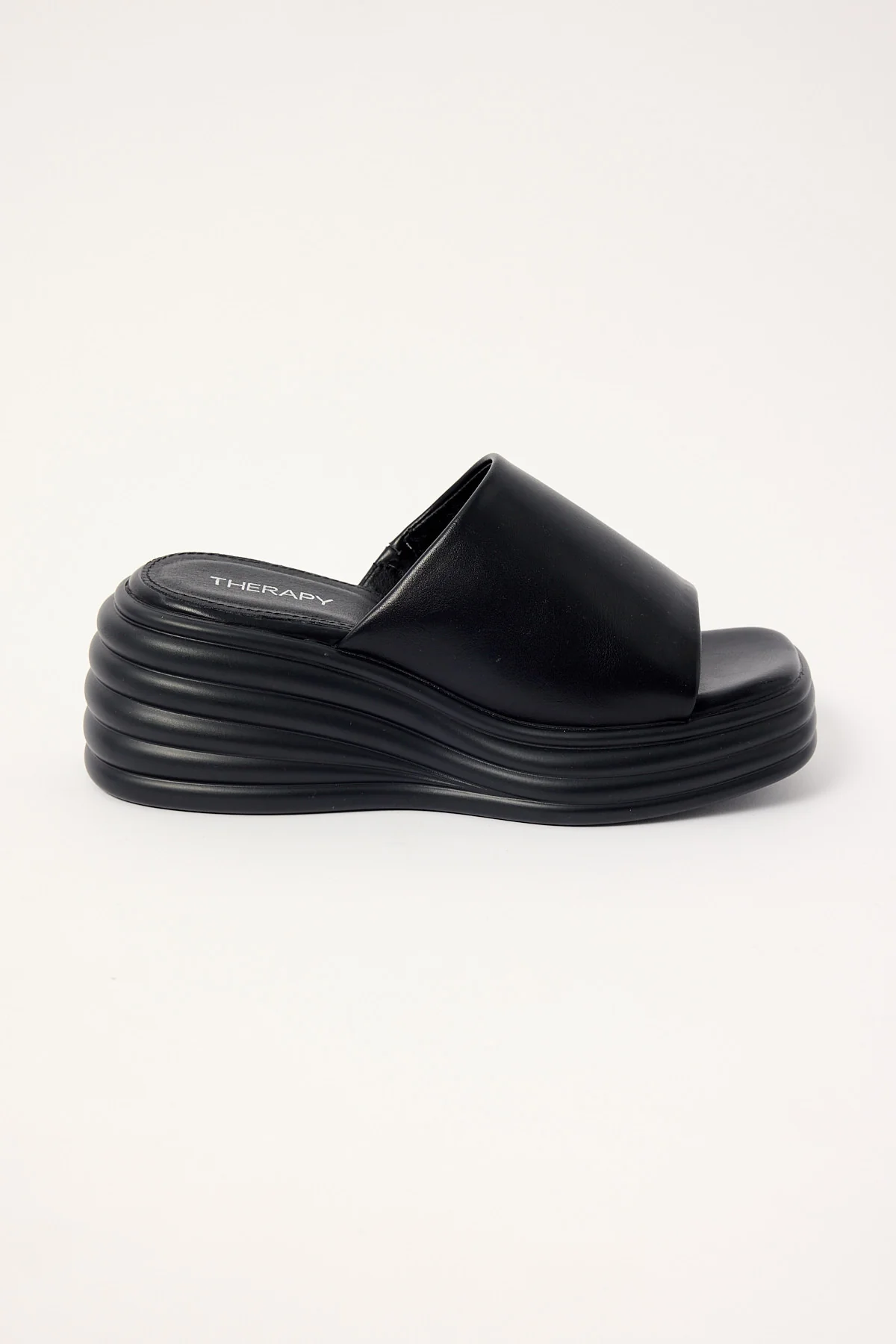 Therapy Flaunt Wedge Heel Black